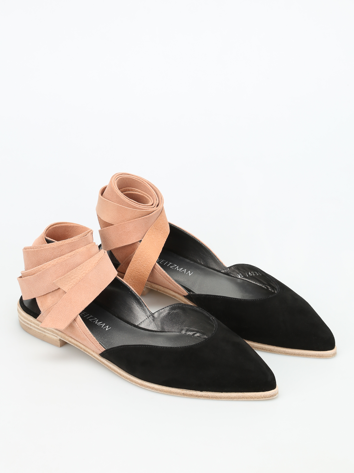 two tone flat shoes