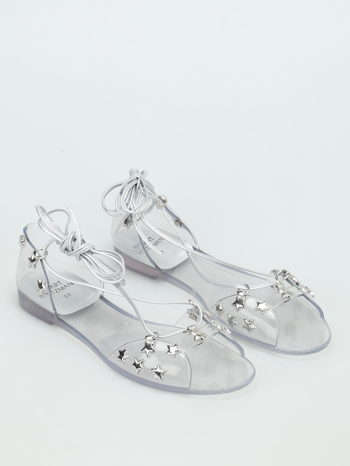 stuart weitzman jelly flats