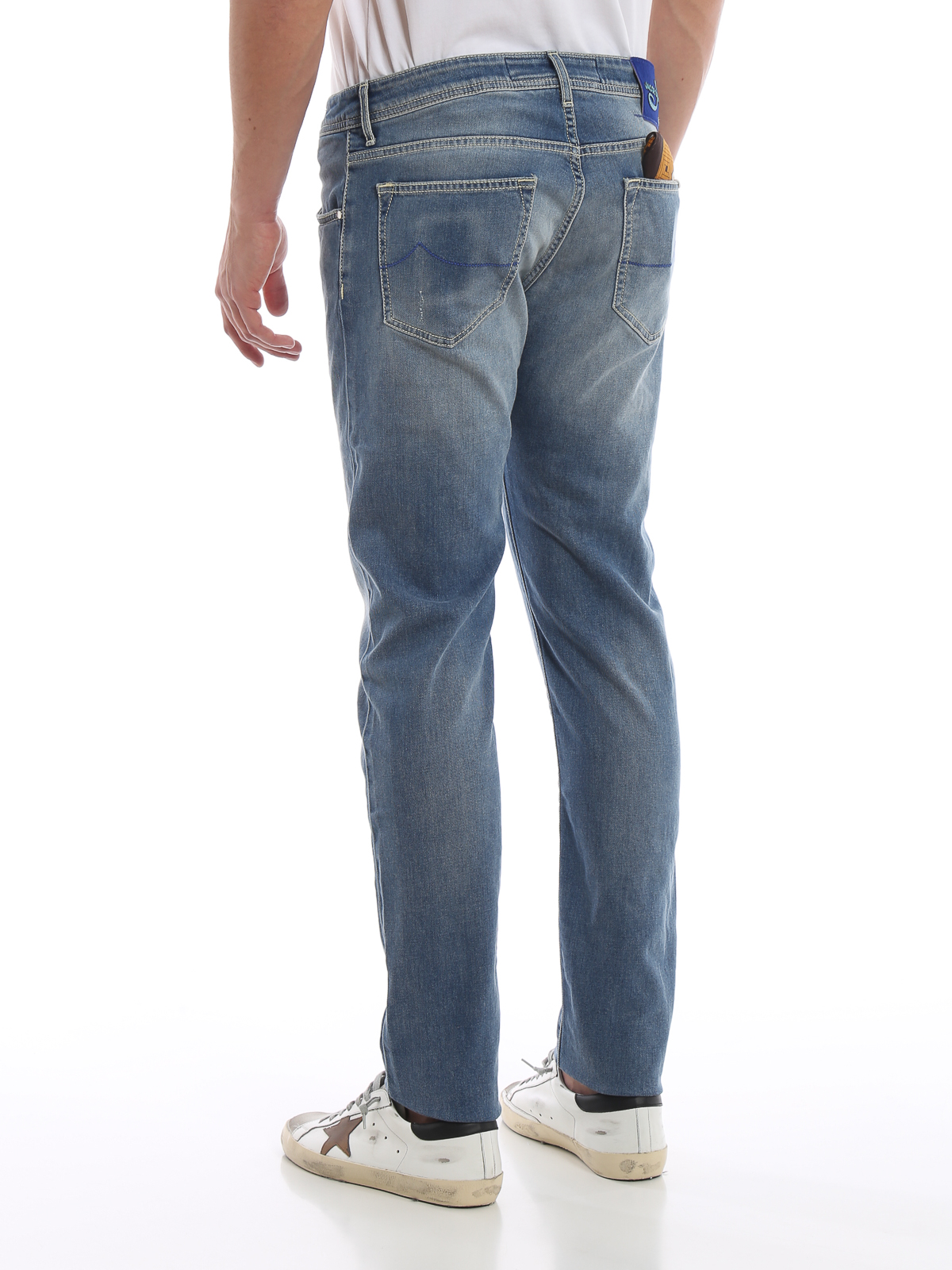 Straight leg jeans Jacob Cohen Style 622 used effect stretch cotton