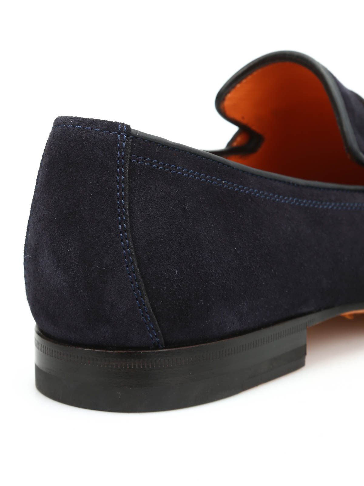 suede double monk strap