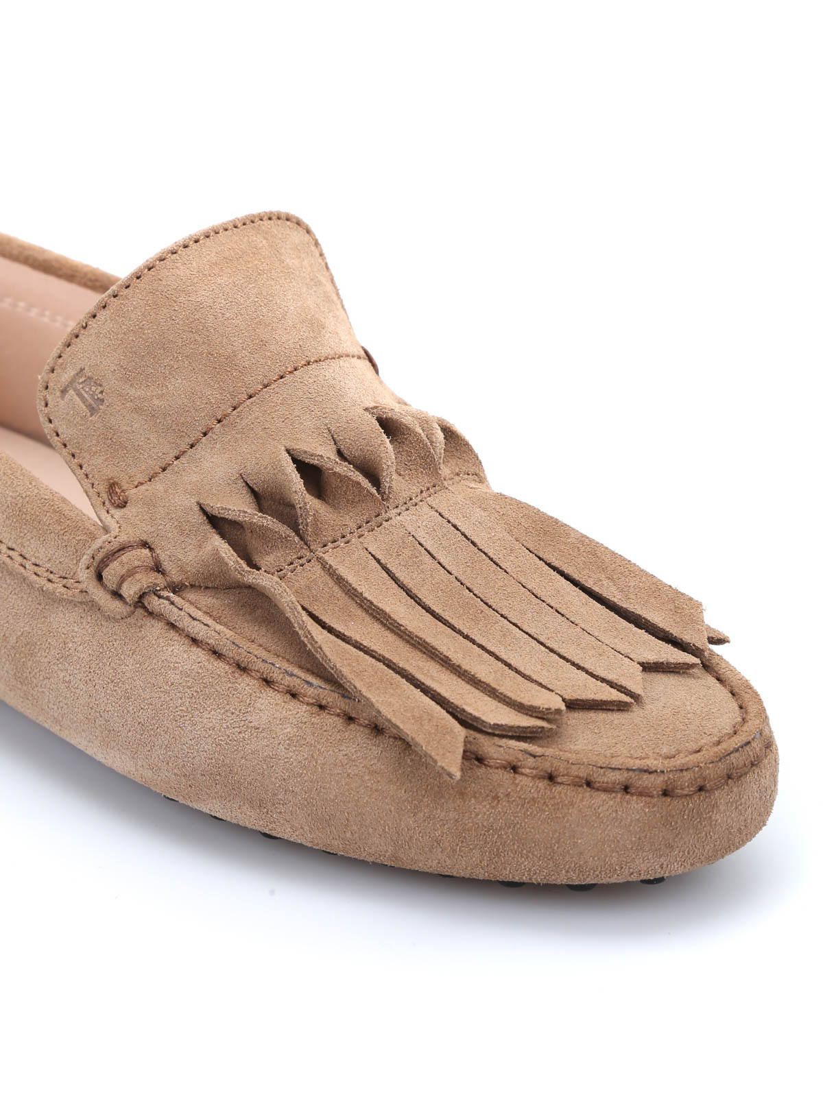 Loafers & Slippers Tod'S - Suede fringed Gommino loafers 