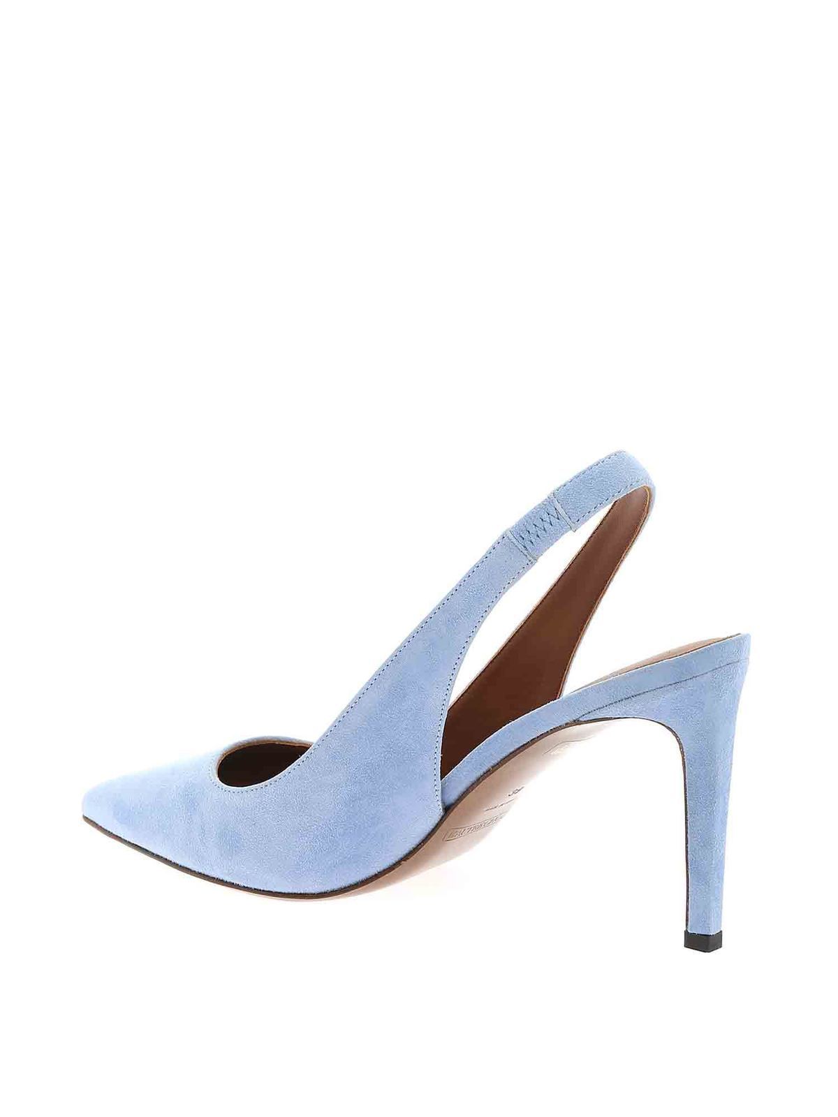 Court shoes L' Autre Chose - Suede slingbacks in light blue ...