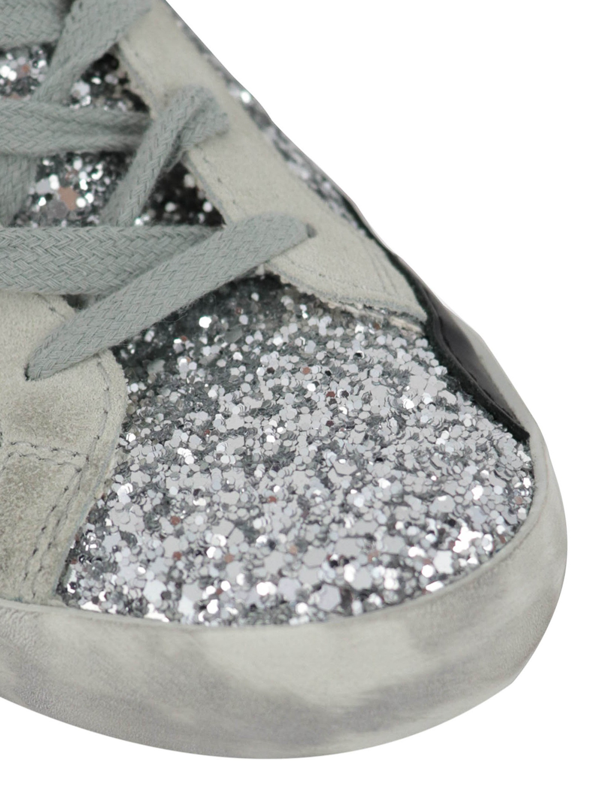 sparkly golden goose sneakers