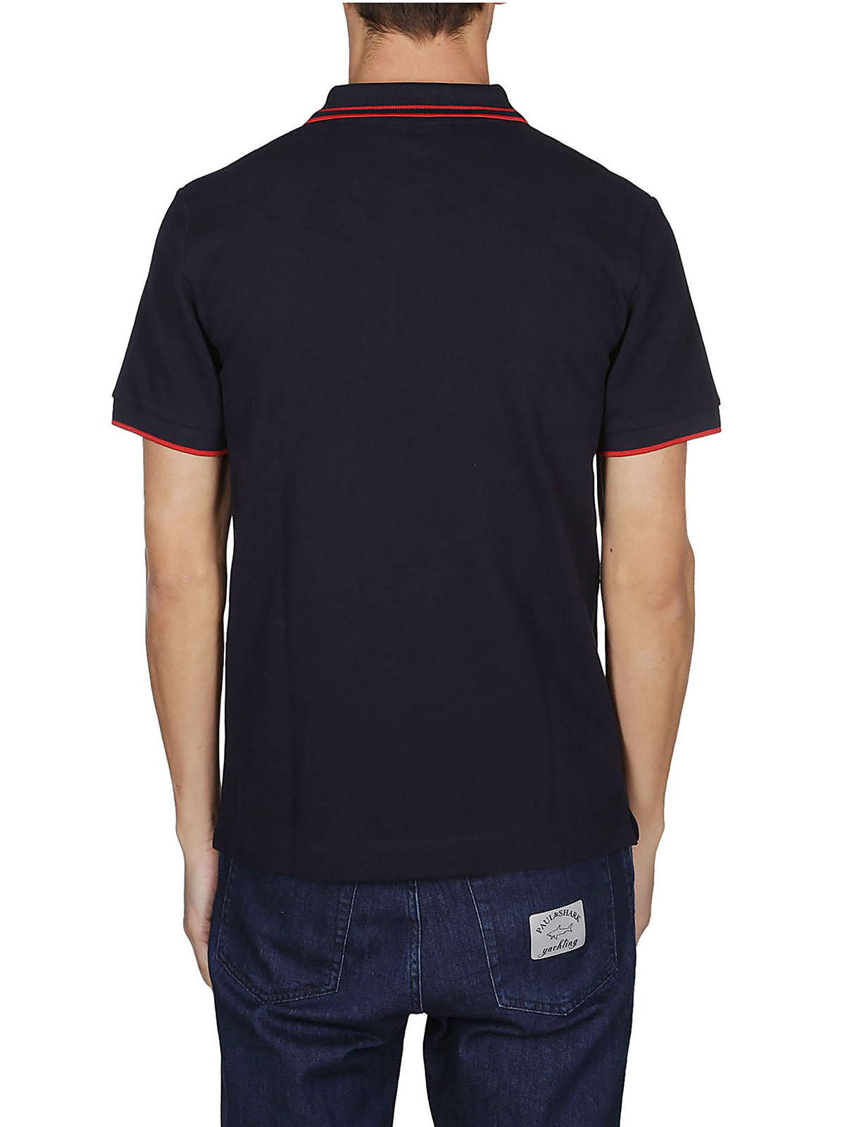 Polo shirts Mcq - Swallow embroidered navy blue polo shirt ...