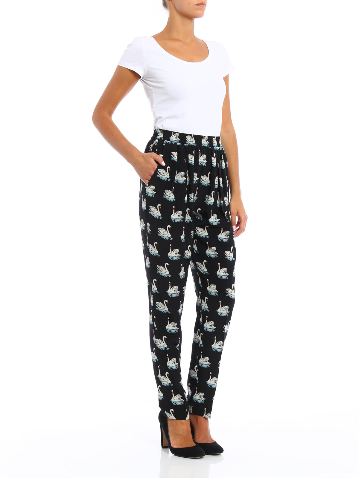 stella mccartney silk trousers