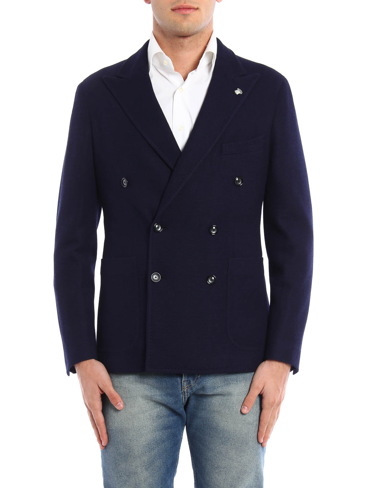 Unstructured double-breasted blazer by Tagliatore - blazers | Shop ...
