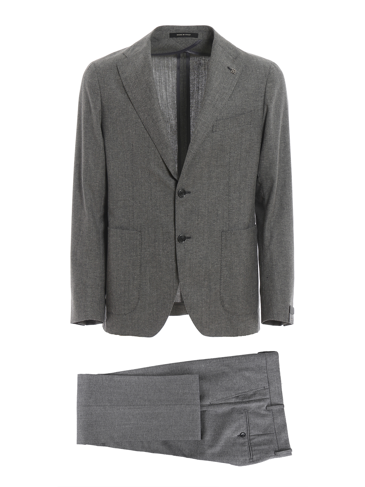 Tagliatore - Grey wool and cotton two-piece suit - formal suits ...