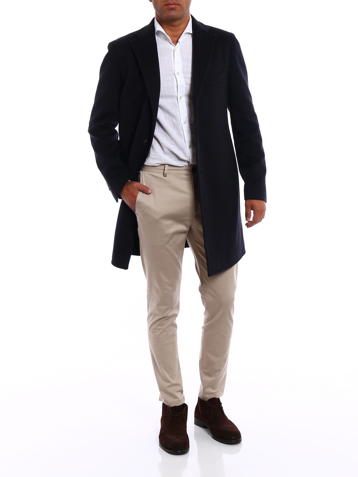 Knee length coats Tagliatore - Cashmere cloth formal coat ...