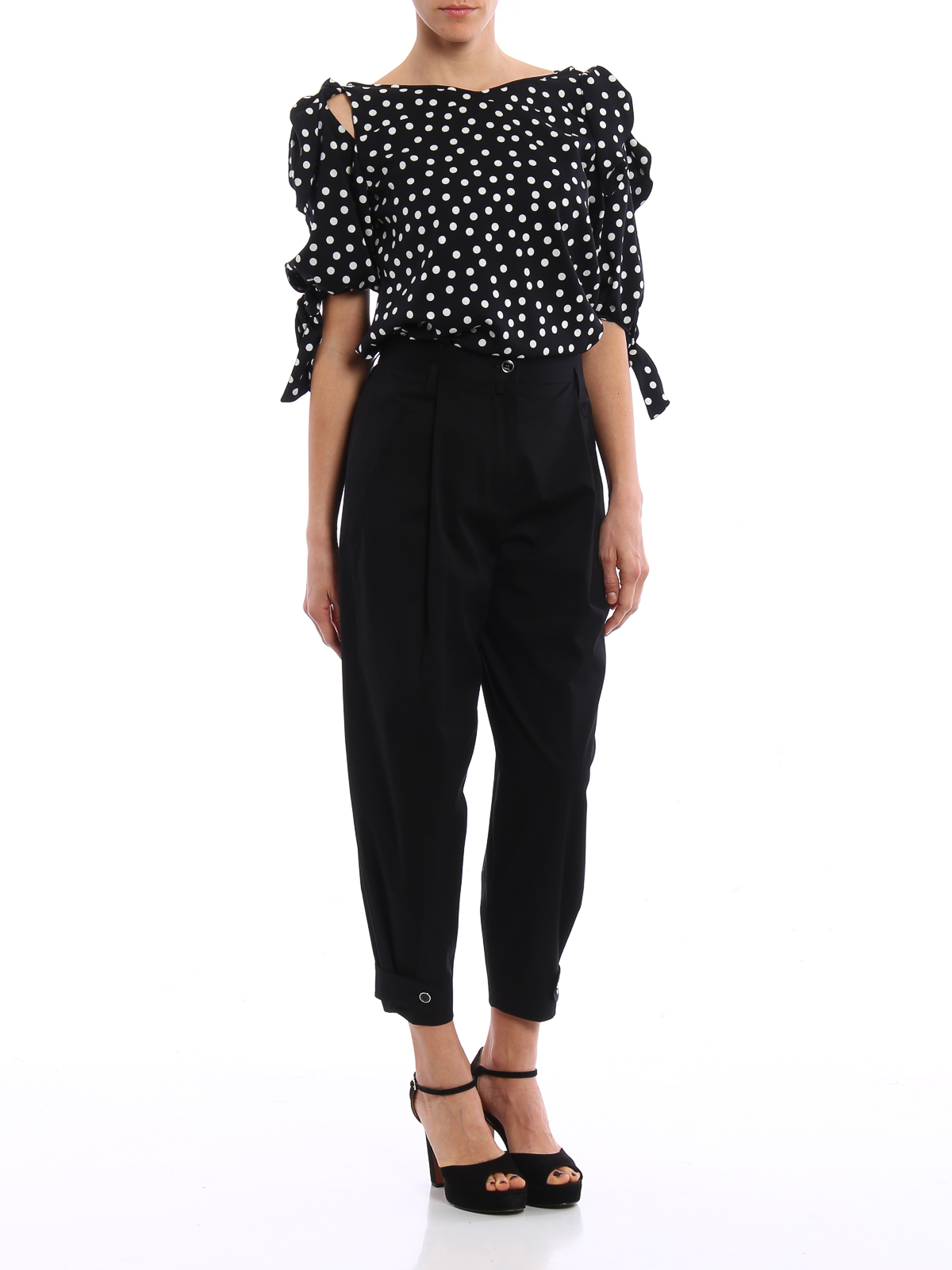 tailored capri trousers