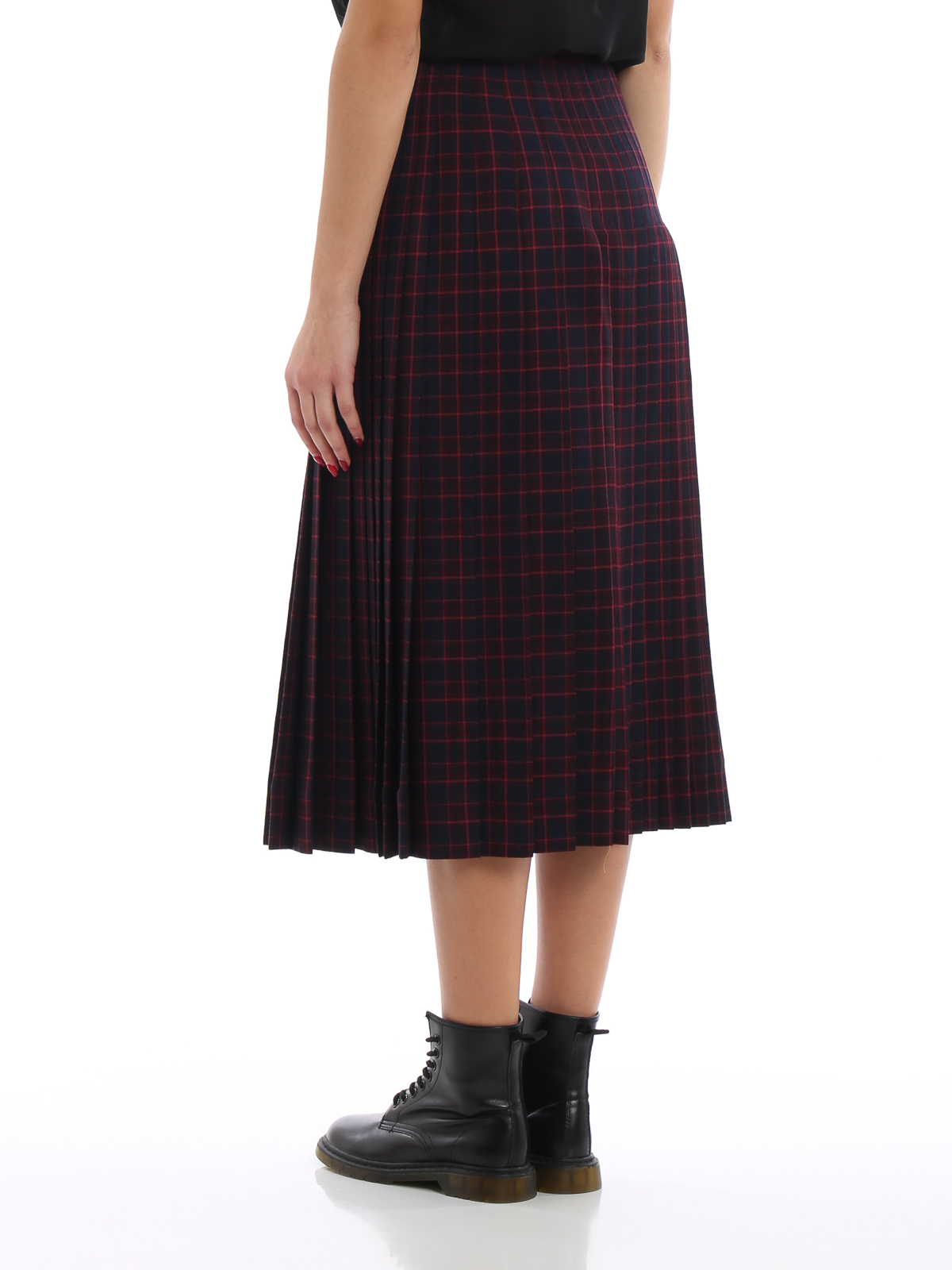 Long skirts Burberry - Tartan pattern wool long kilt - 8007250 