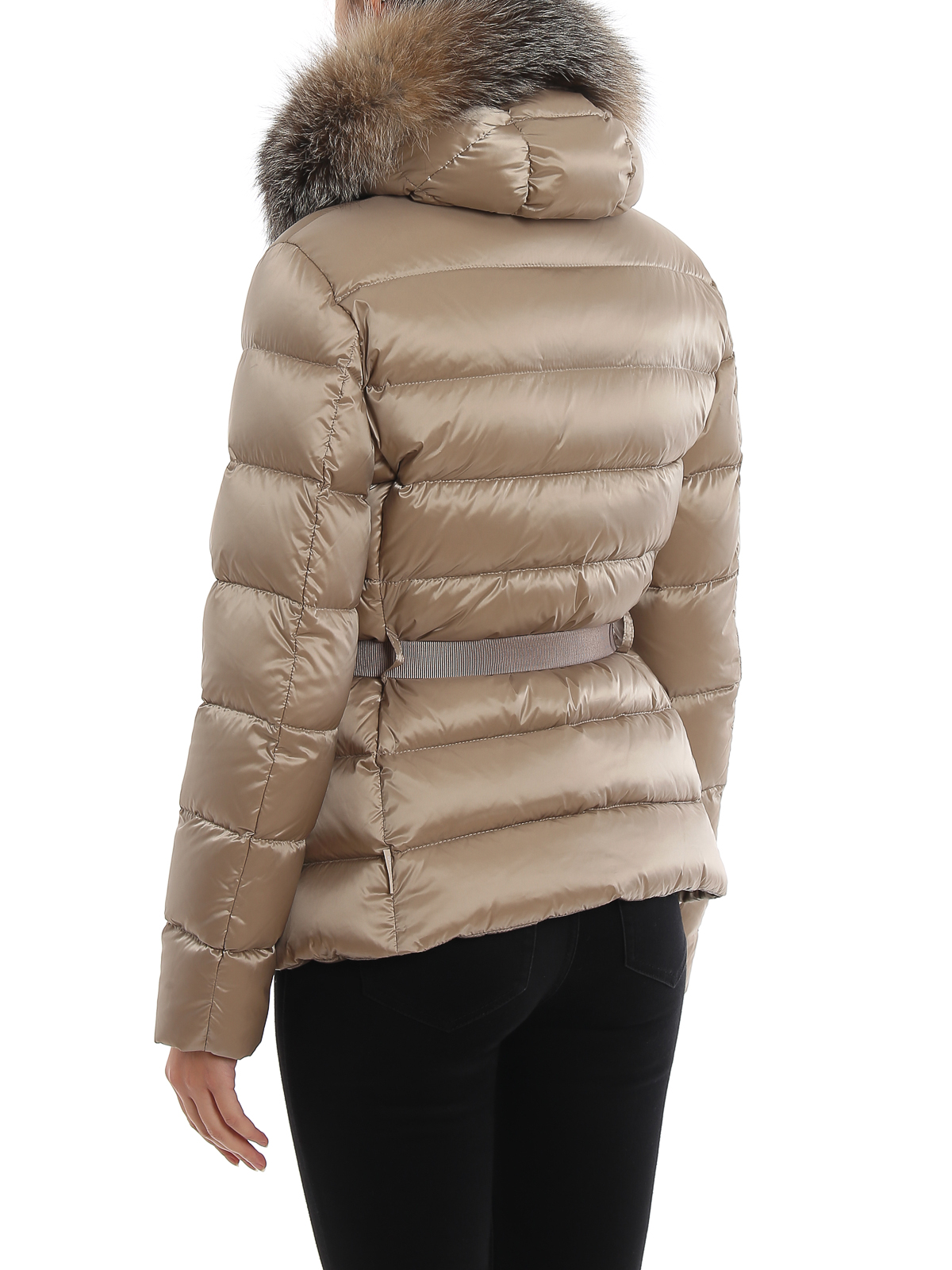 womens moncler fur hood coat