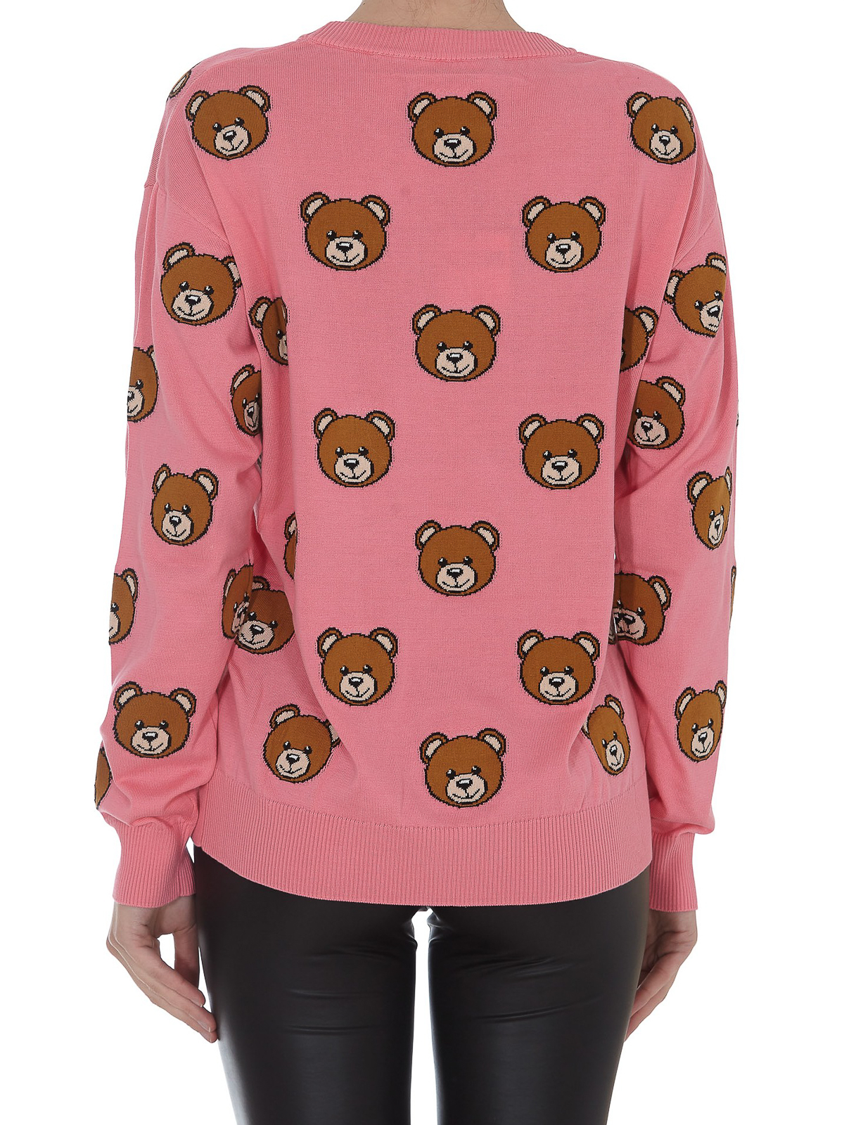 Crew necks Moschino Teddy Bear intarsia cotton jumper 091205023207