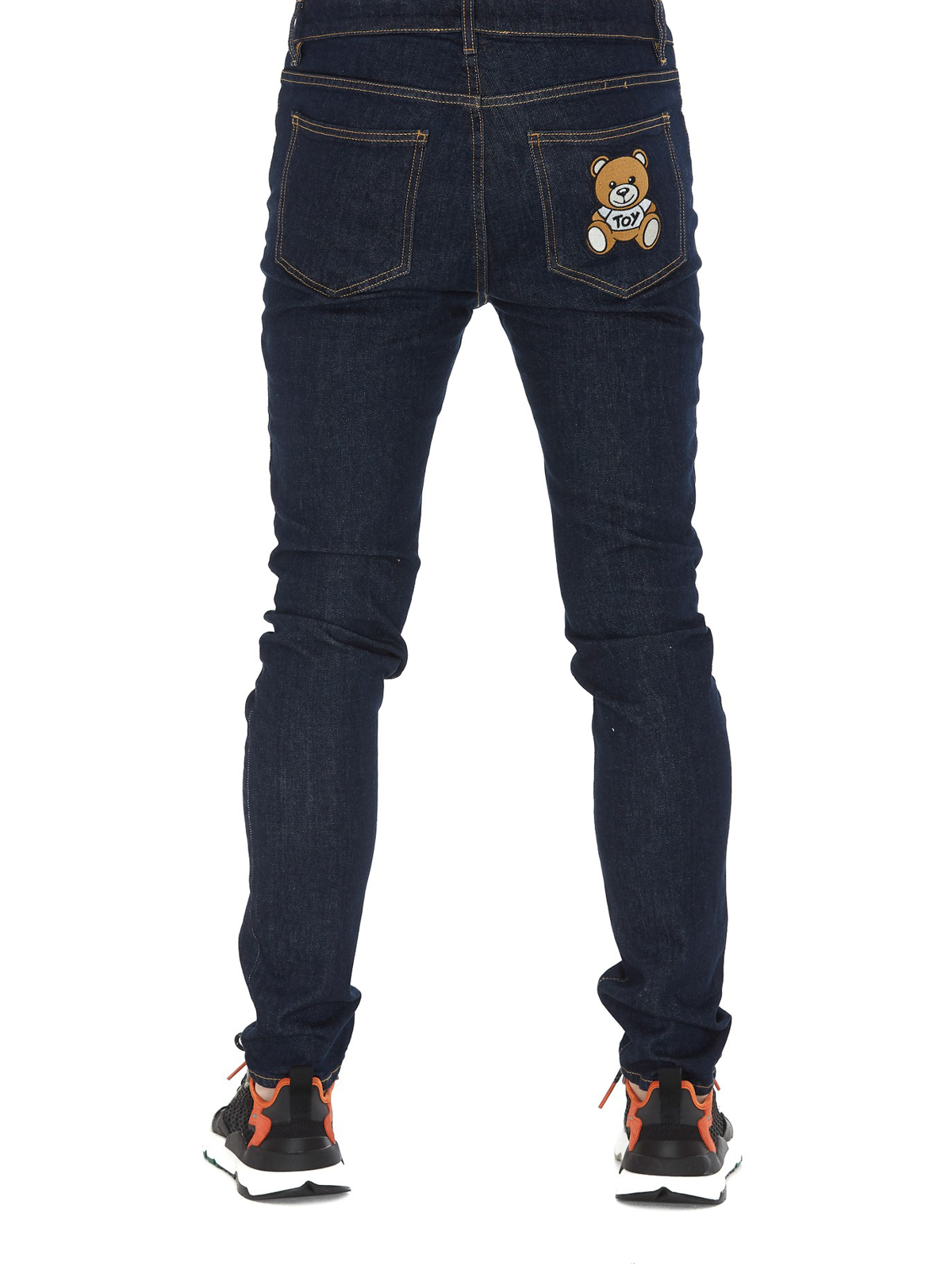 leg jeans - Teddy Bear patch denim jeans - 033870211510