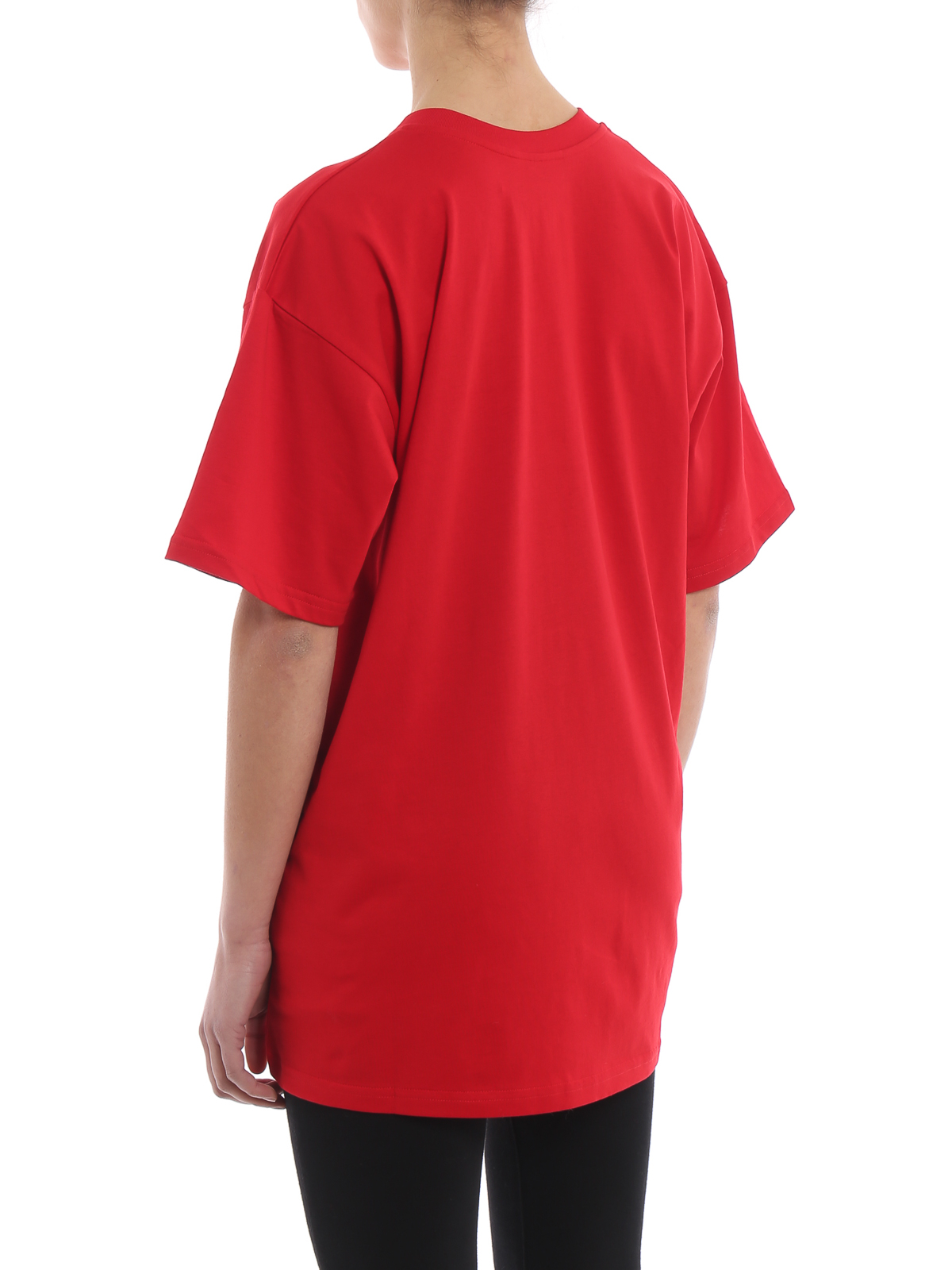 red oversized tshirt