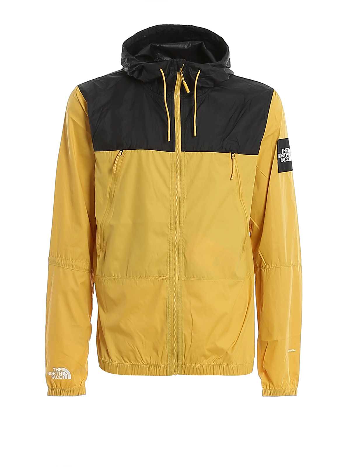 the north face yellow windbreaker