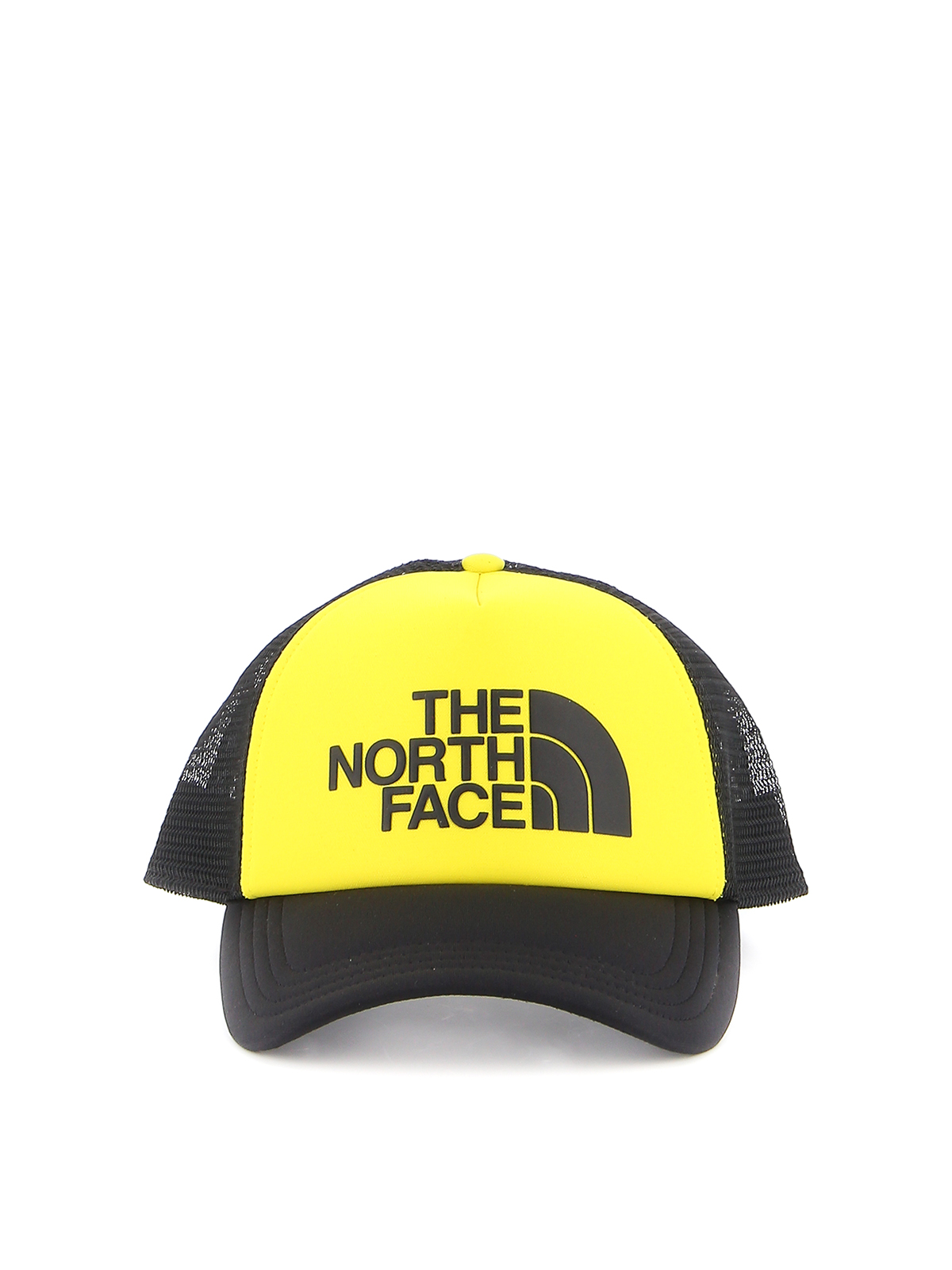 THE NORTH FACE LOGO TRUCKER FABRIC AND MESH BASEBALL CAP