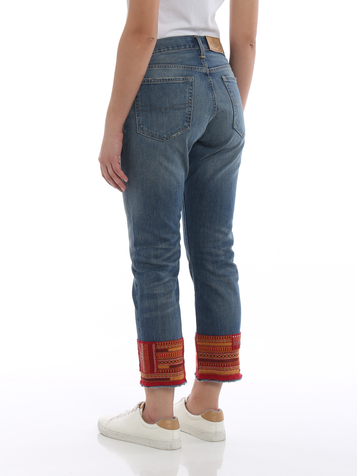 ralph lauren embroidered jeans