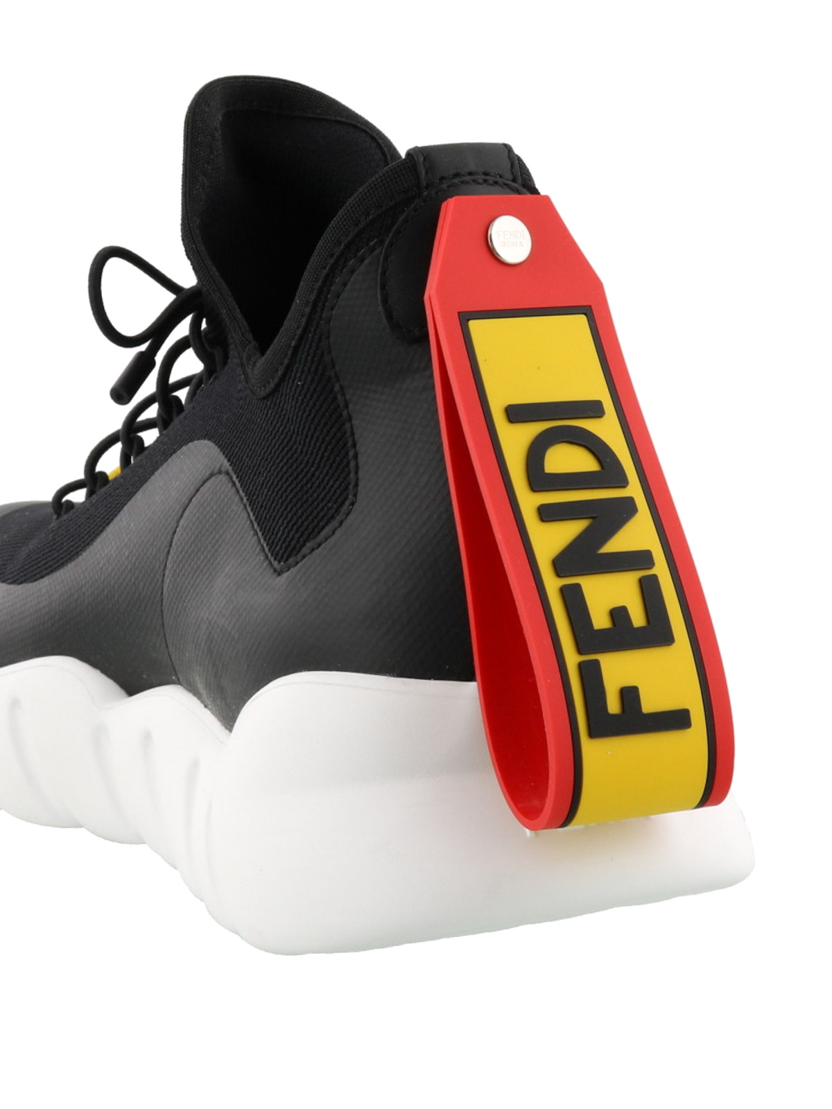 Think Fendi puller knitted sneakers 
