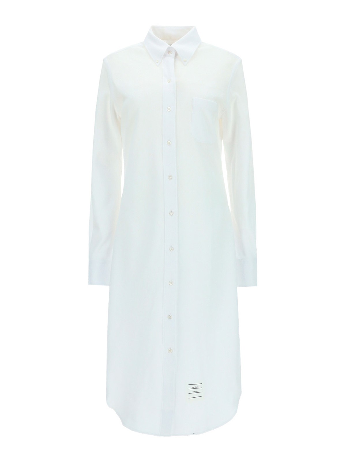 Thom Browne - Cotton knee length shirt dress - knee length dresses ...