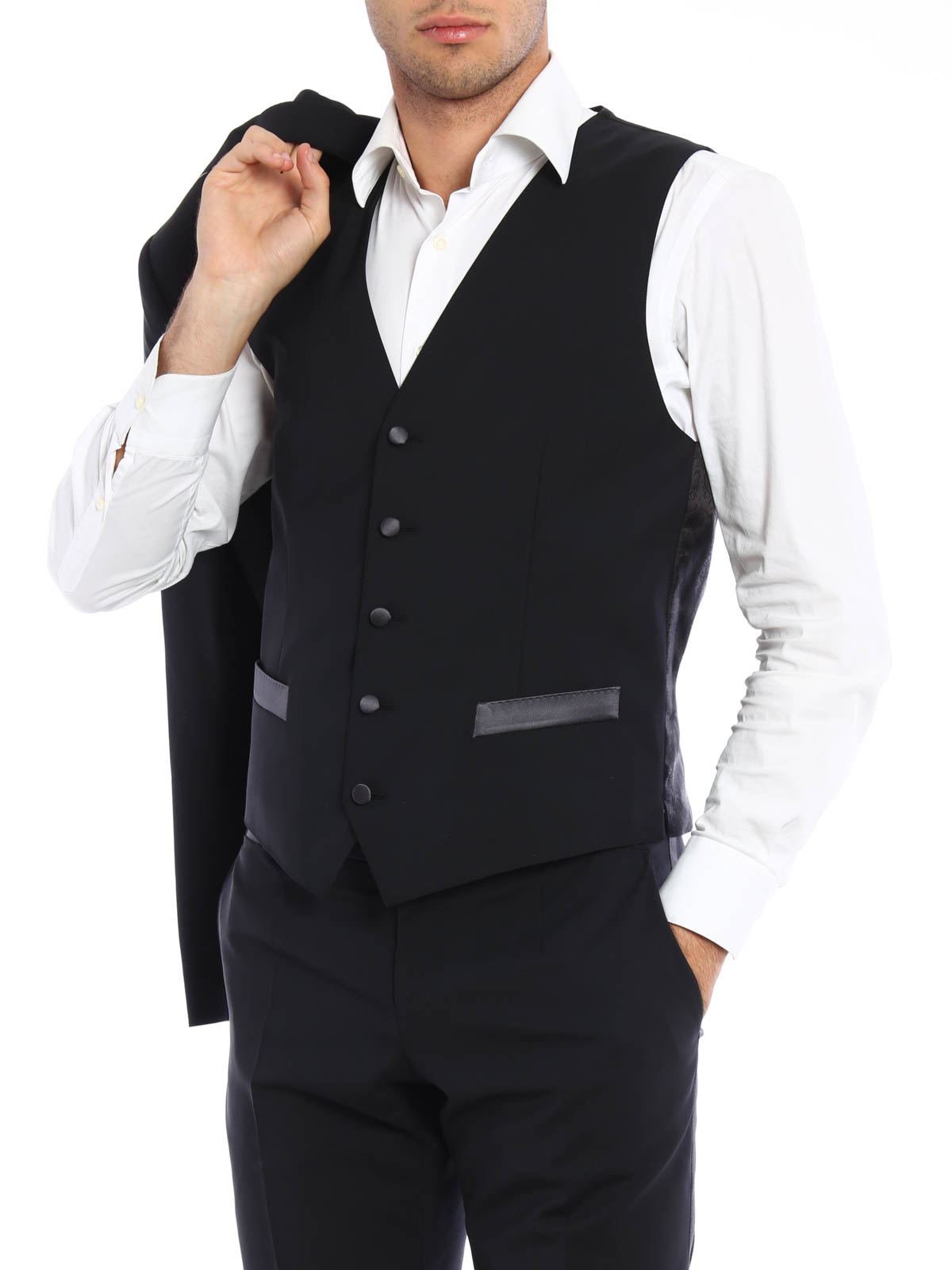 tuxedo suit vest