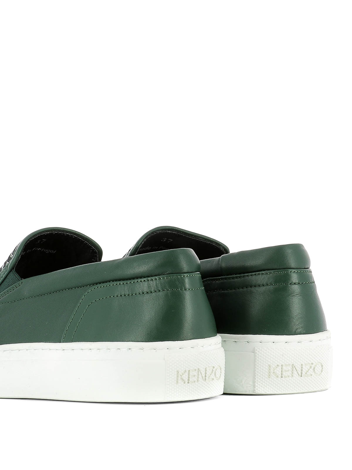 kenzo leather slip on