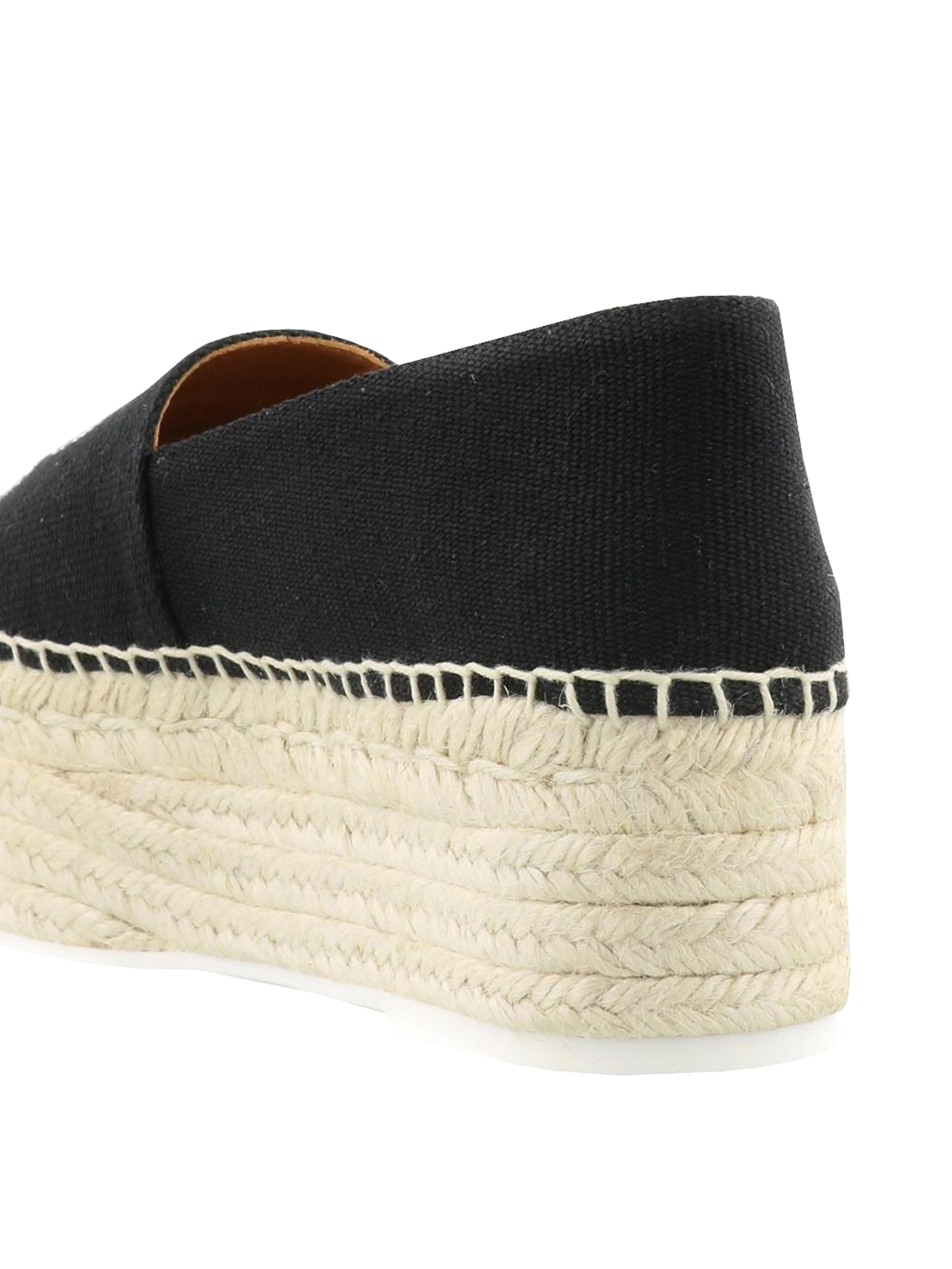 platform black espadrilles