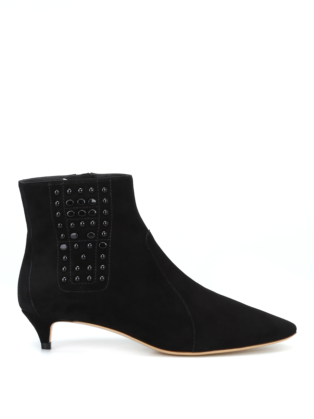 pointy booties black