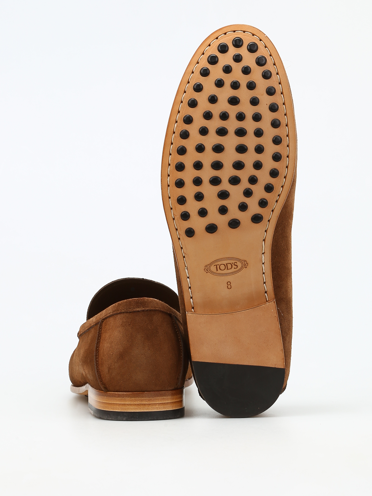 Leather and gommini sole loafers 
