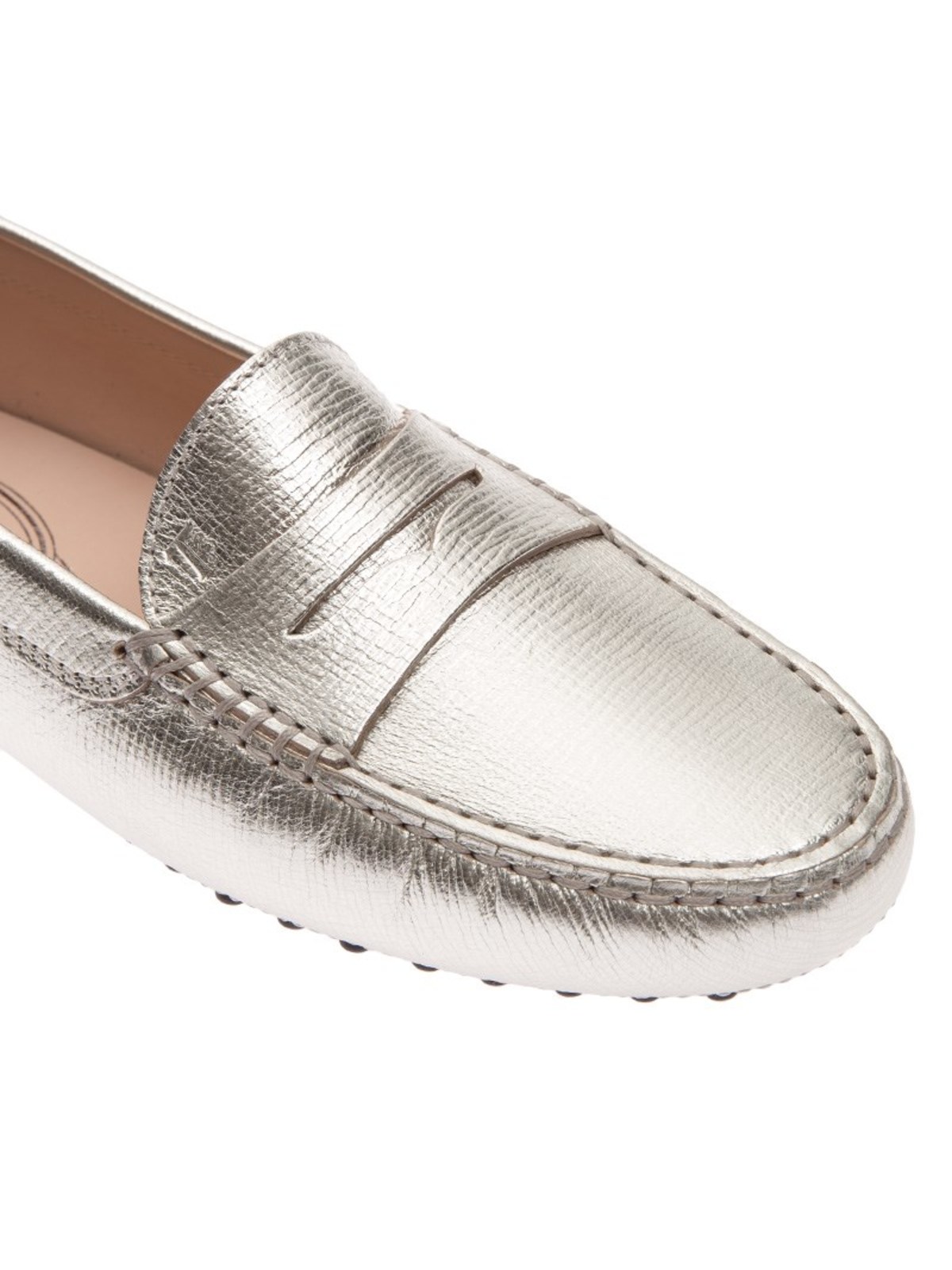 Loafers & Slippers Tod'S - Leather silver loafers - XXW00G00010HESB200