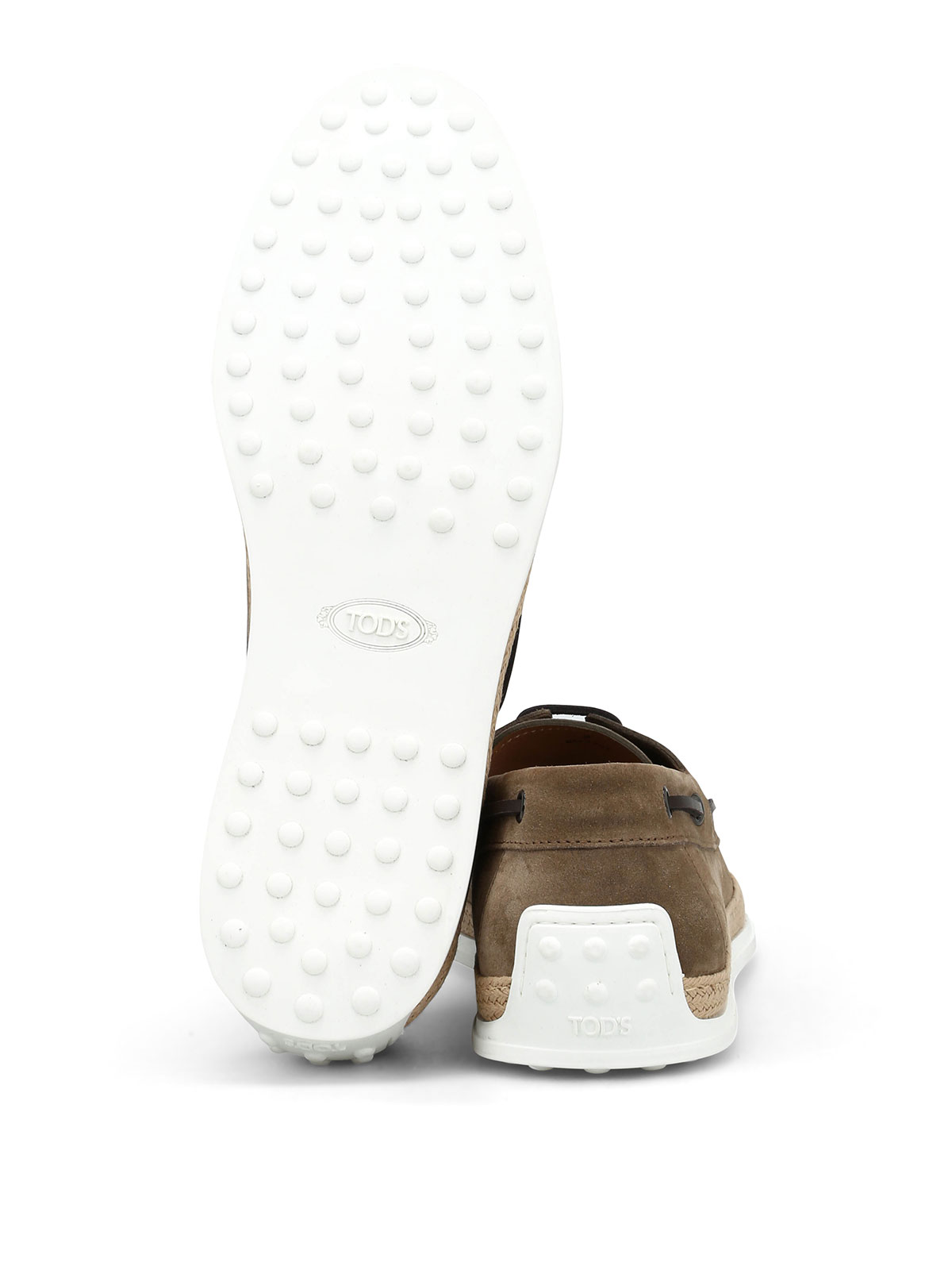 Stringate Allacciate E Tod's In Camoscio Iuta Scarpe 8k0wNXnOP