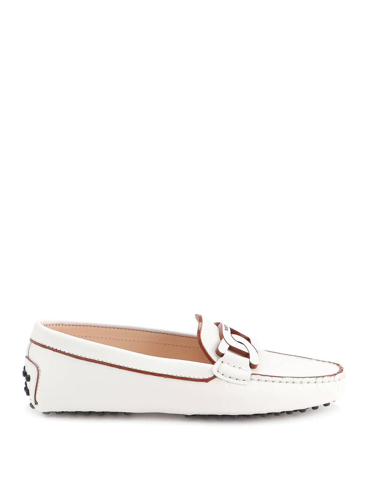 Loafers & Slippers Tod'S - Chain logo leather loafers - XXW00G0DN20NB6B015