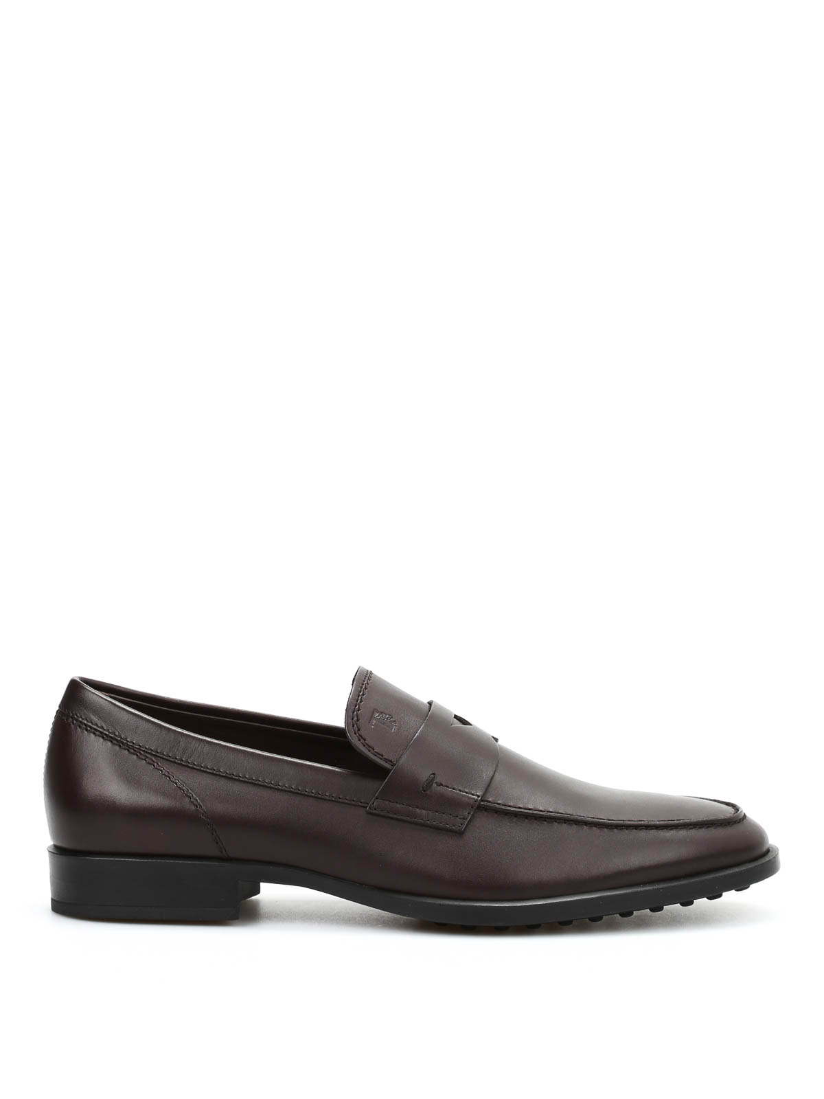 Click to view more detailed imagery on our partner's website Tod's Men's Smooth Leather Penny Loafers In Brown