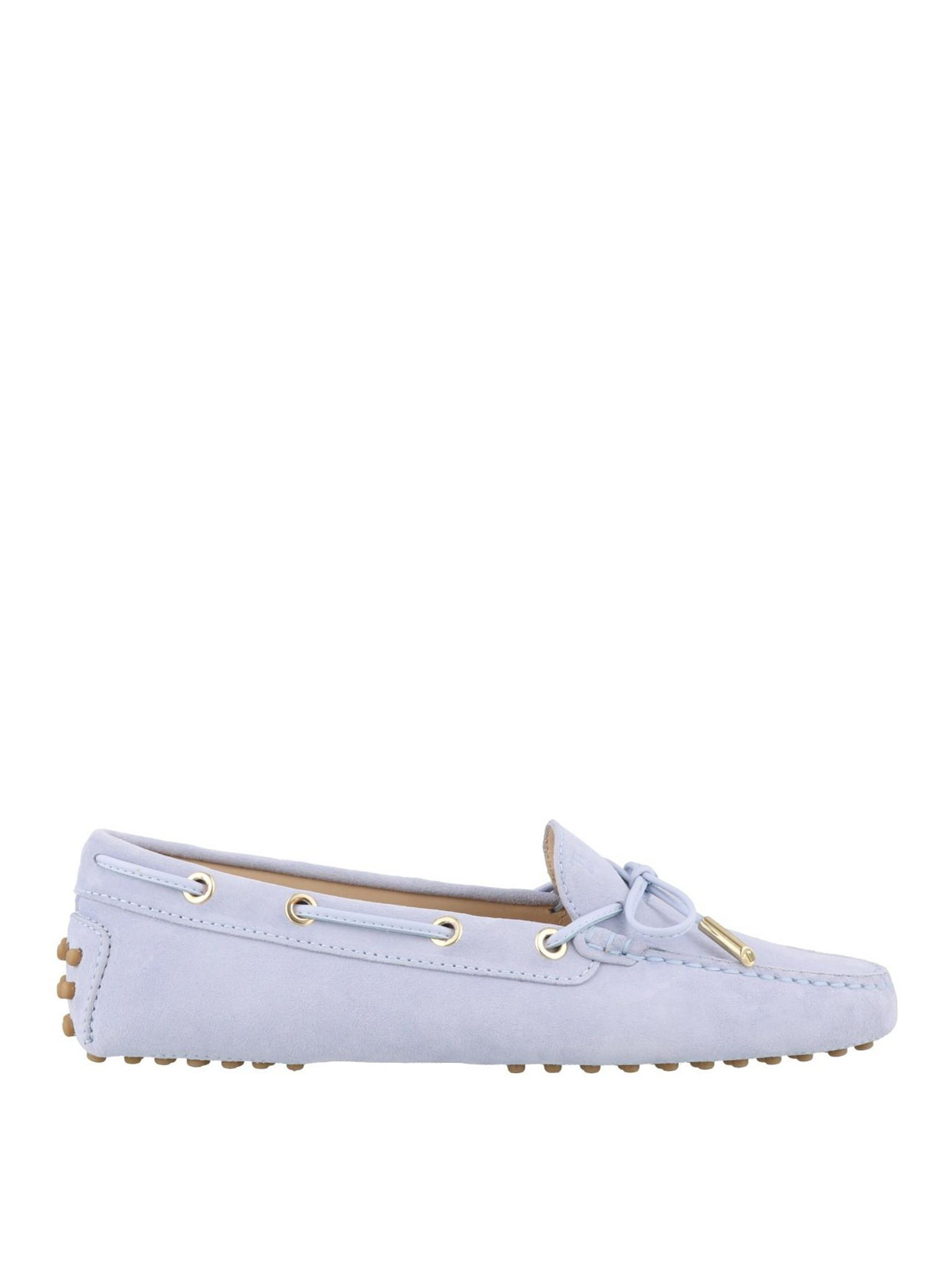 tod's light blue loafers