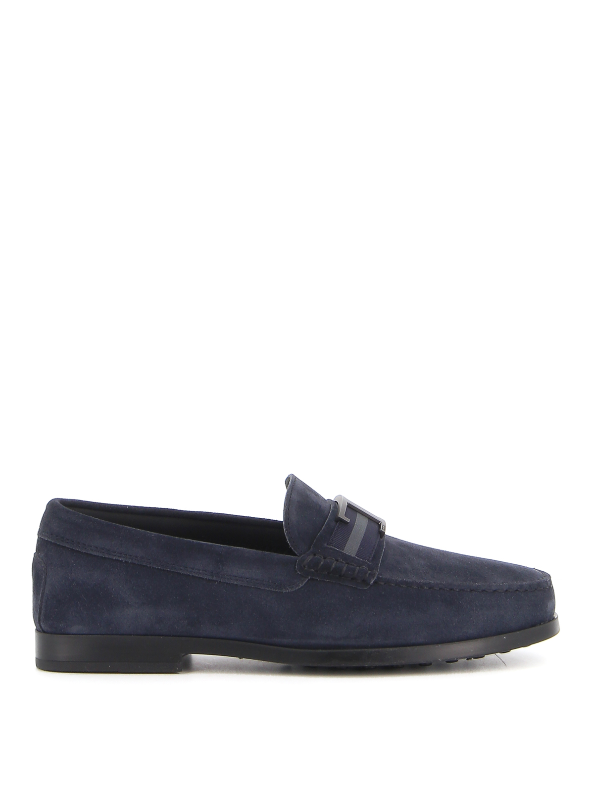 Tod's Branded Penny Bar Loafers In Blue In Dark Blue | ModeSens