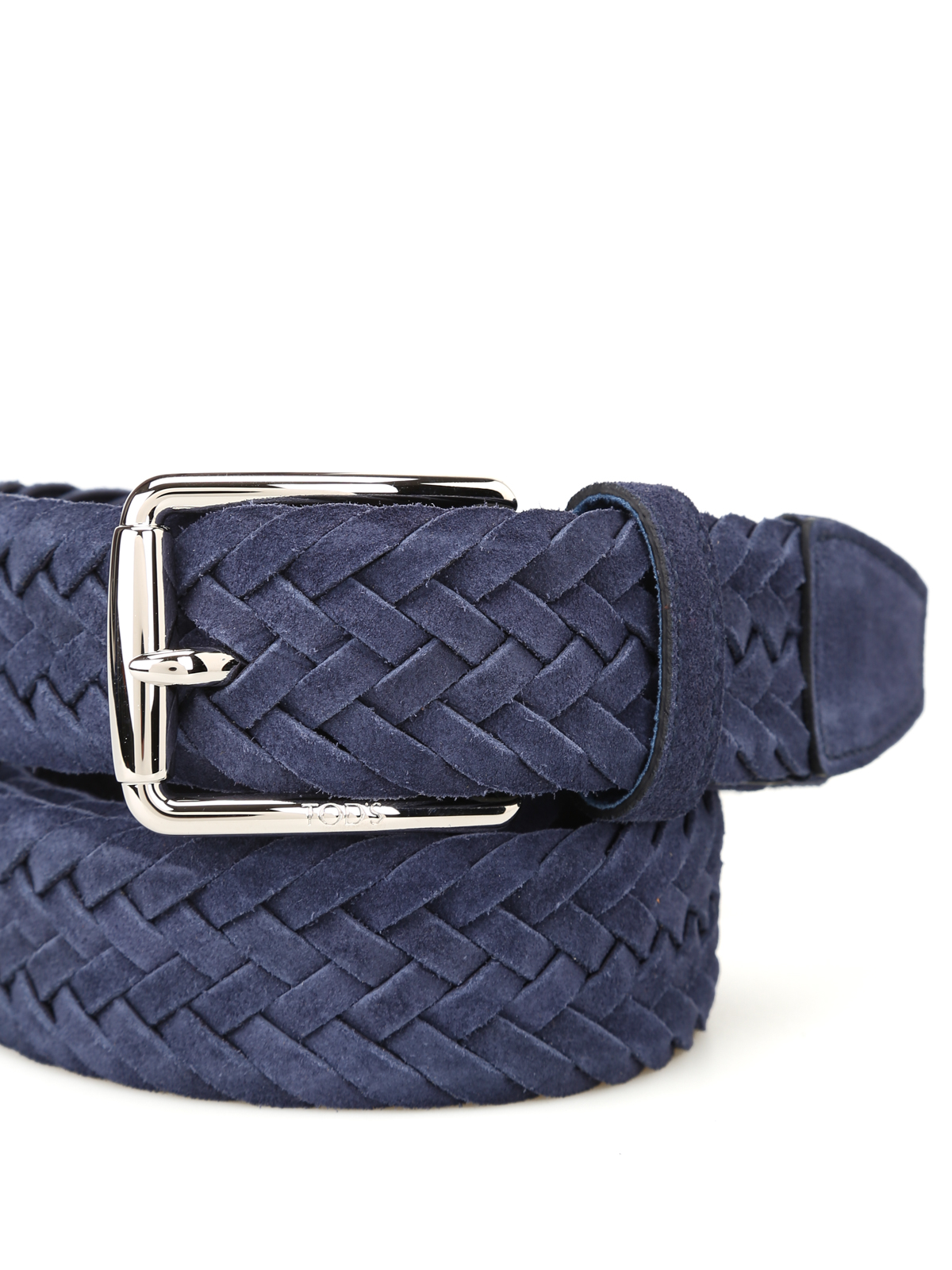 blue woven belt