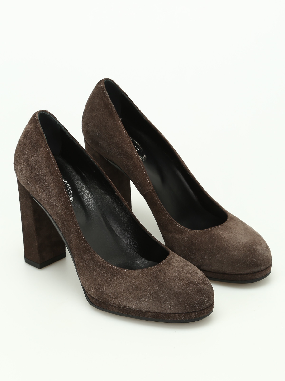 Tod'S - Suede pumps with rubber sole 