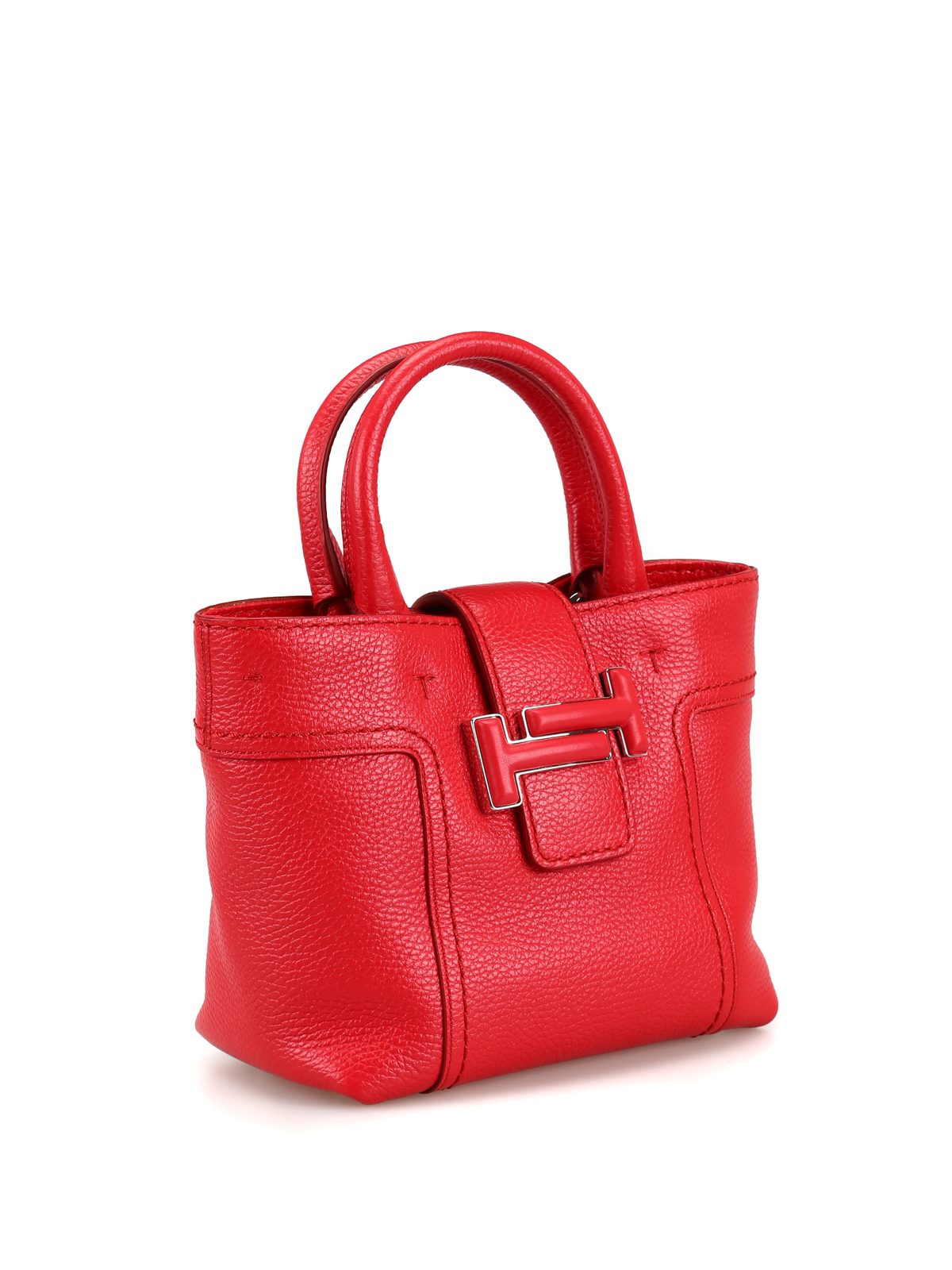 Cross body bags Tod'S - Double T red leather mini cross body bag ...