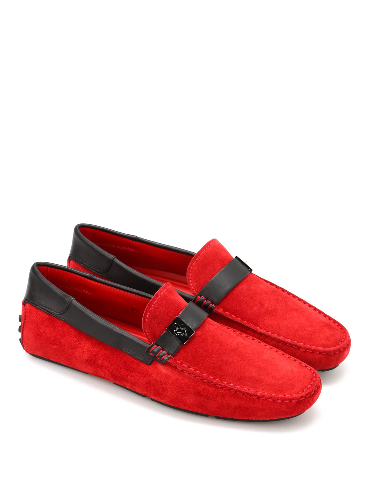 Cavallino penny bar suede loafers 