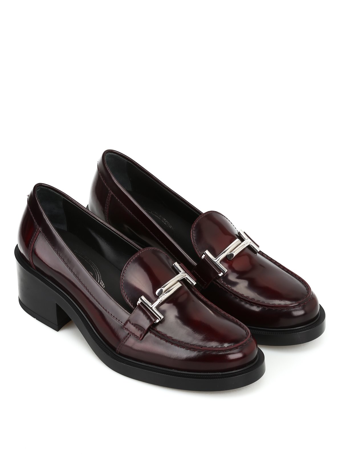 tod's heeled loafers