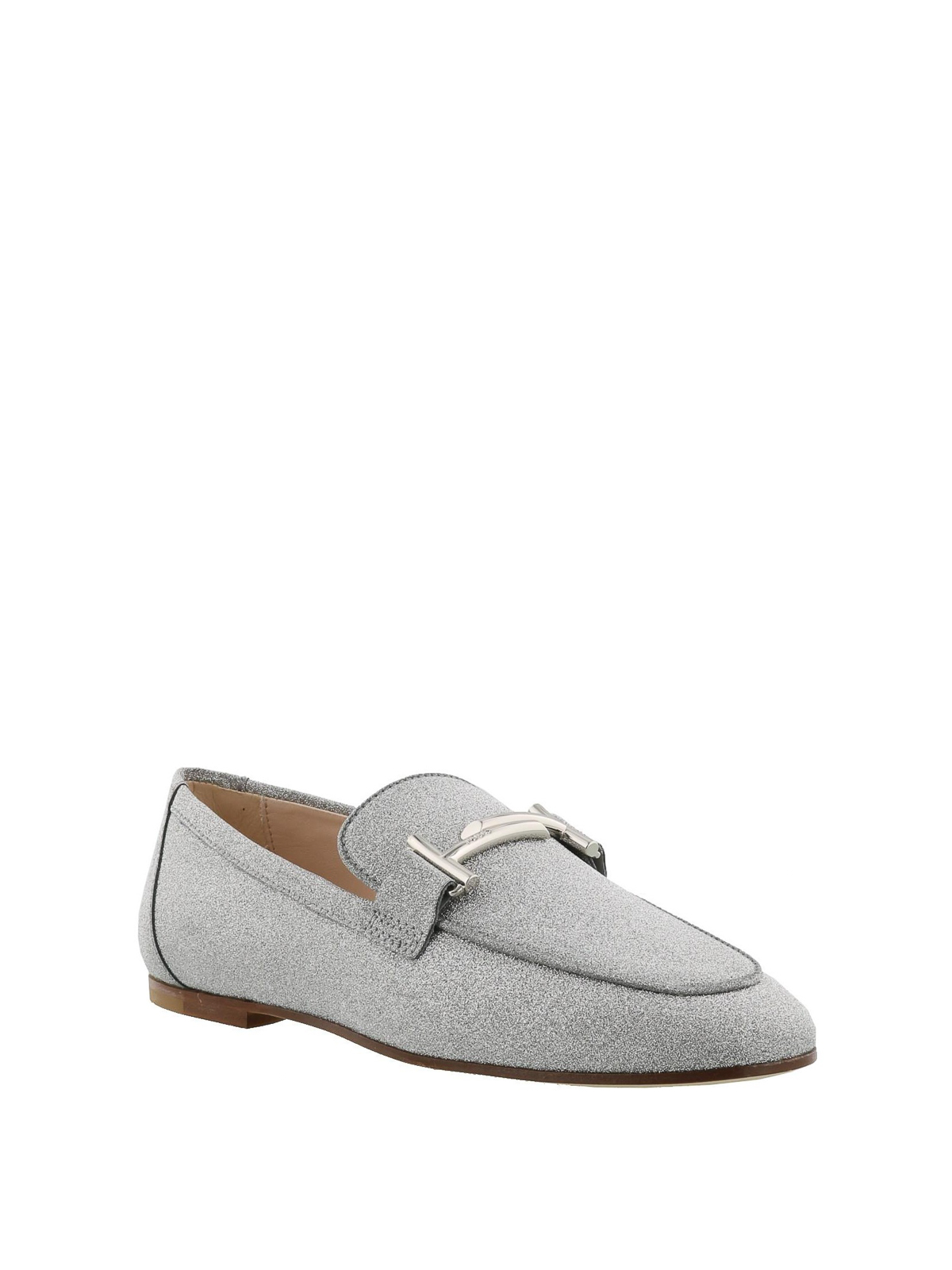 tods glitter loafers