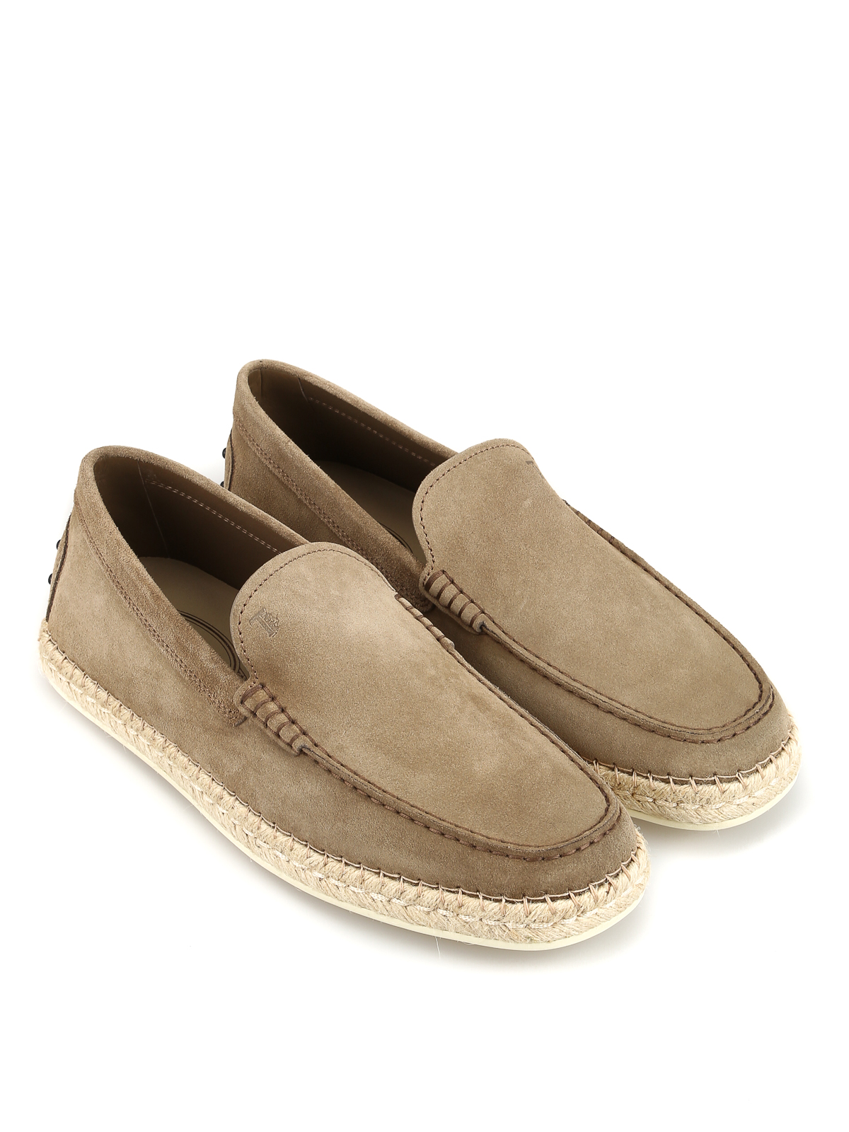Tod'S - Espadrilles style suede loafers 