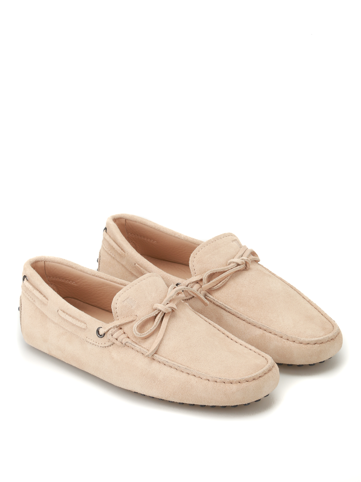 beige driving shoes