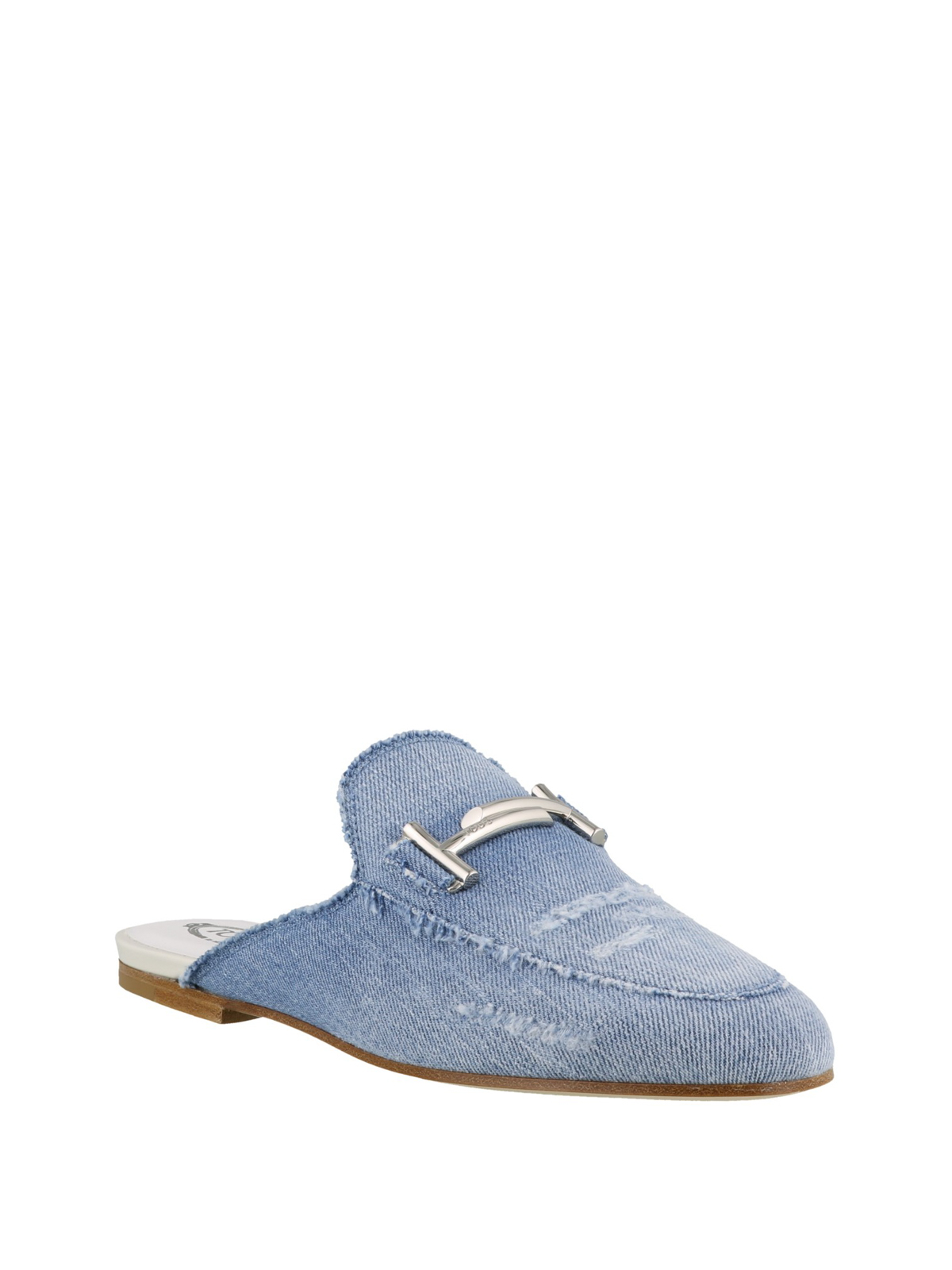 Double T blue denim mules - mules shoes 