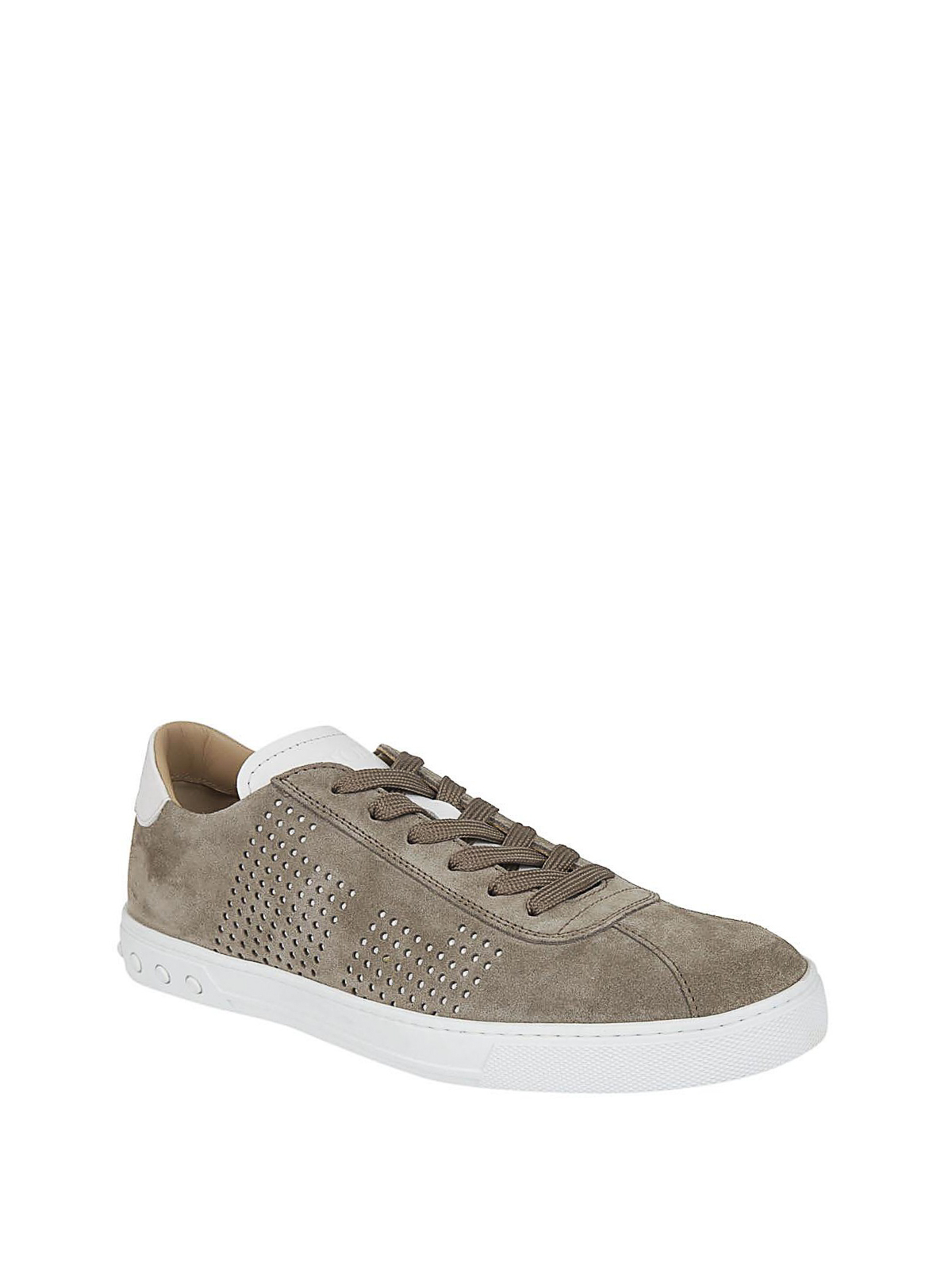 taupe suede sneakers