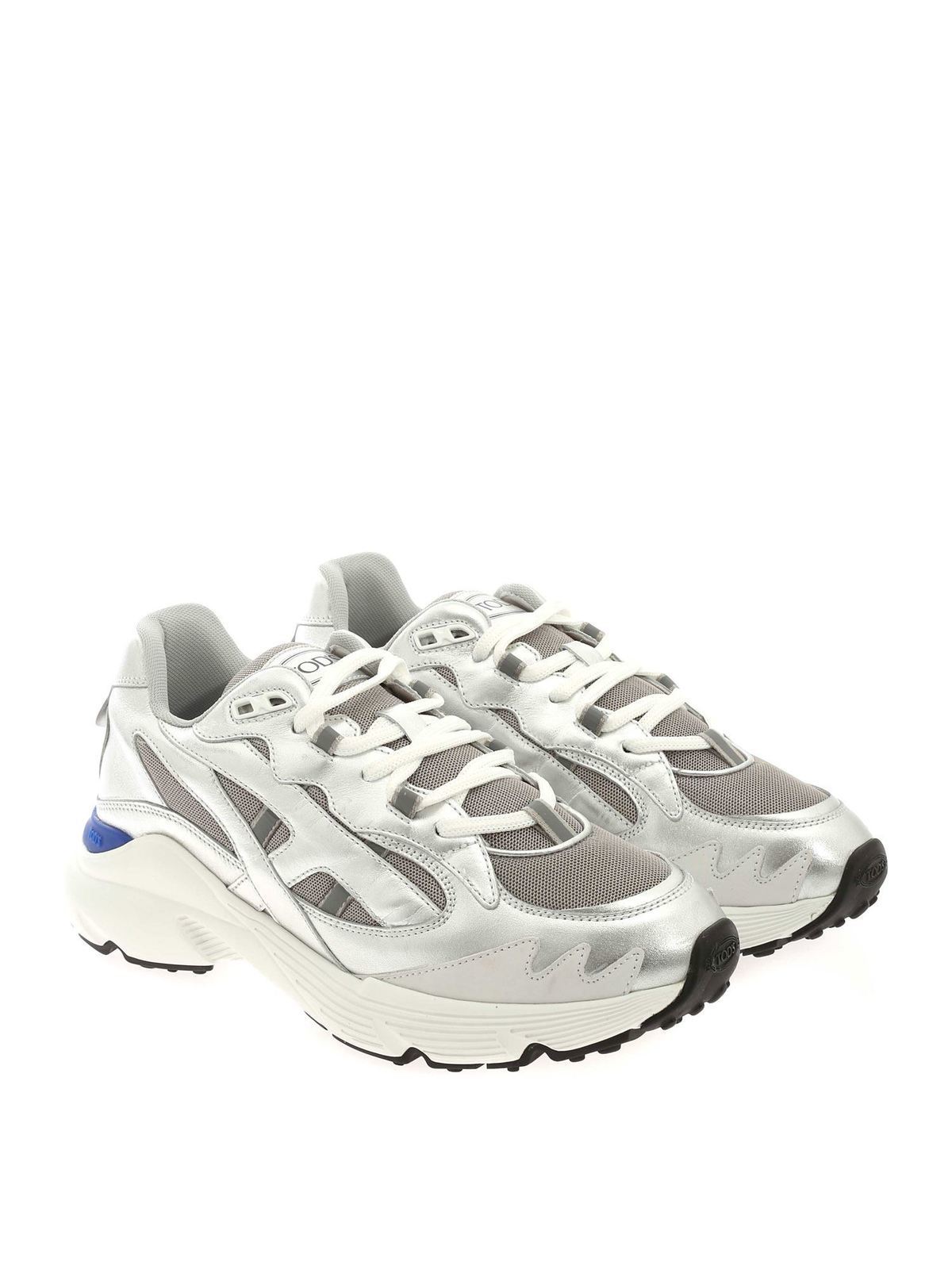 Run 54C sneakers in silver color 