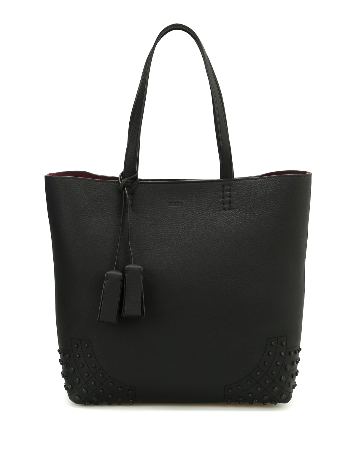 Totes bags Tod'S - Wave Bag medium leather tote - XBWAMRFT301MCAB999