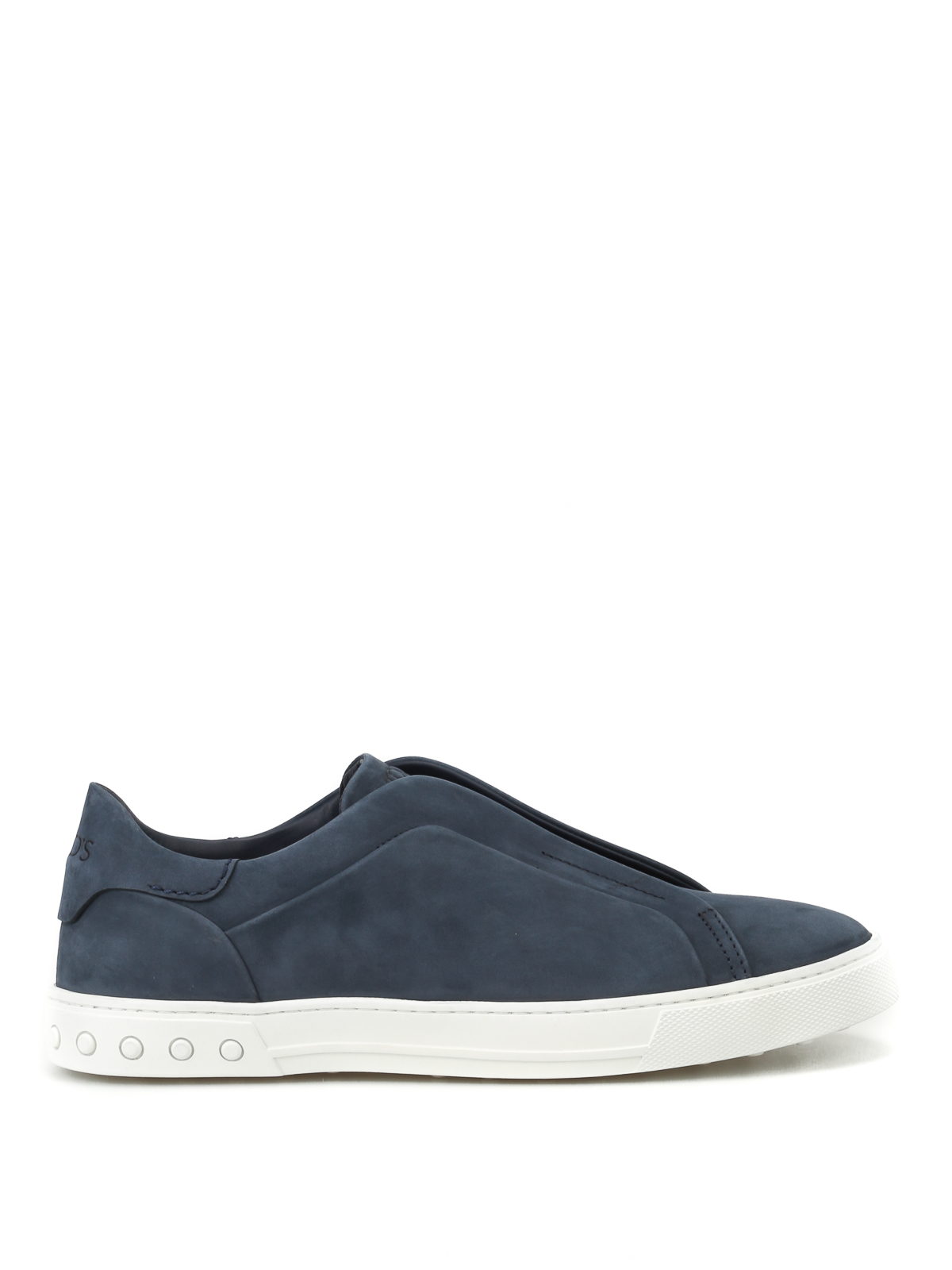 Tod'S - Blue nubuck slip-ons - trainers - XXM0XY0T2005IPU806 | iKRIX.com