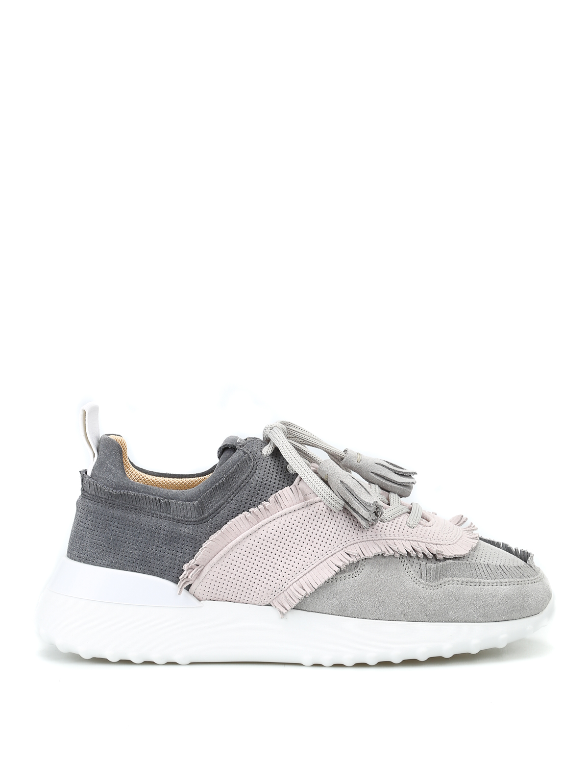 tod's fringe suede sneaker