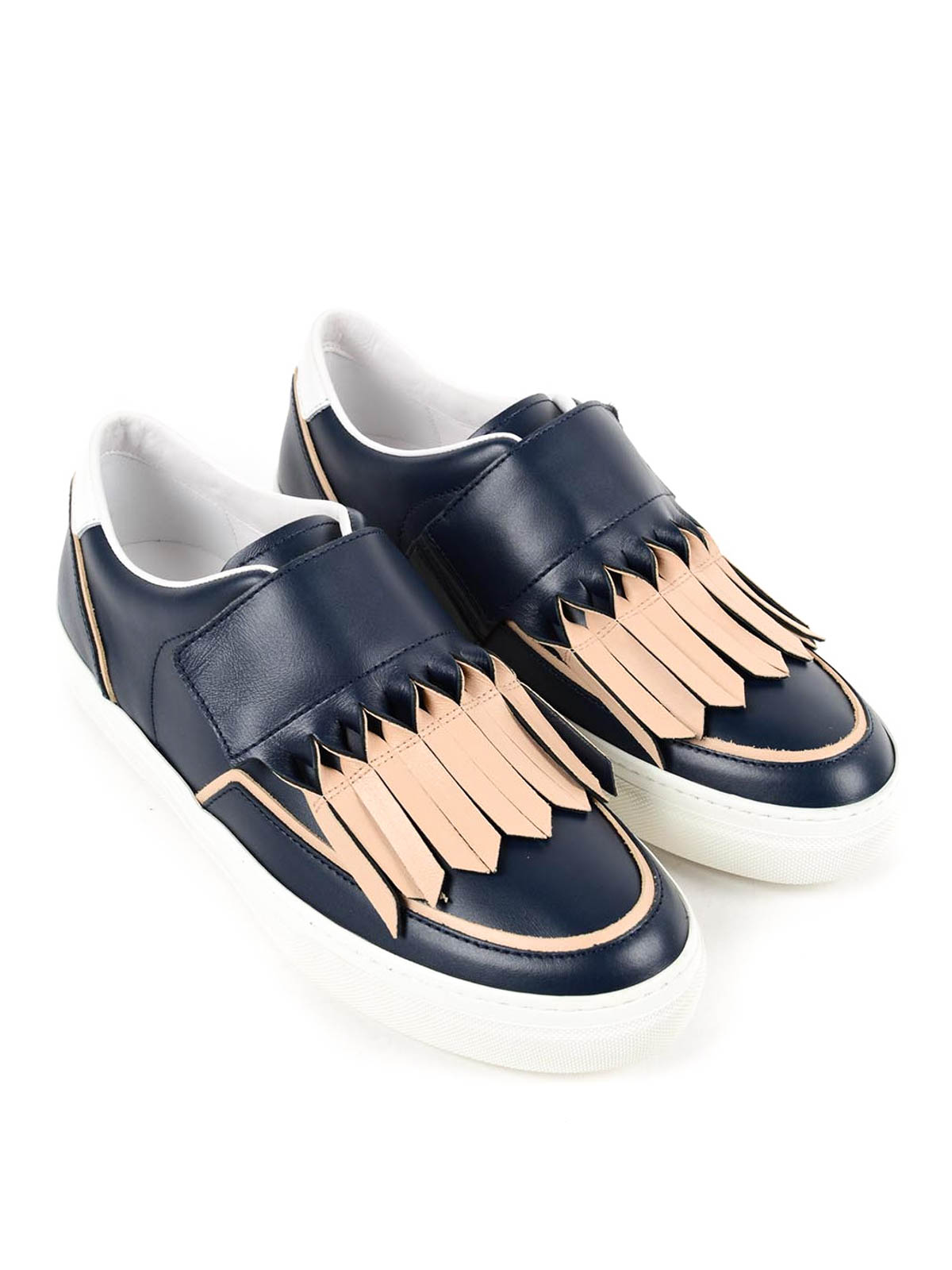 Frangia Origami leather sneakers 