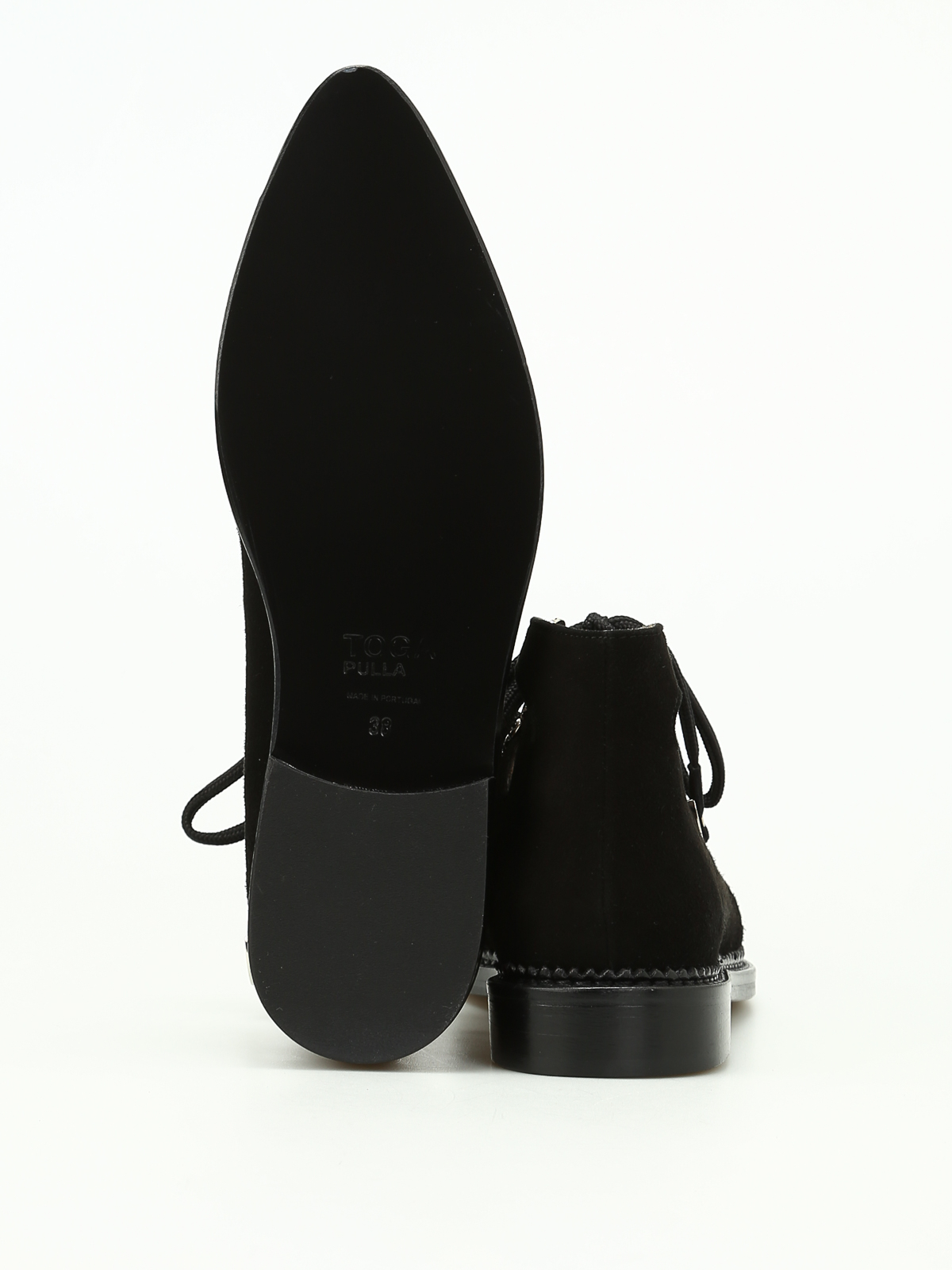 suede cut out booties